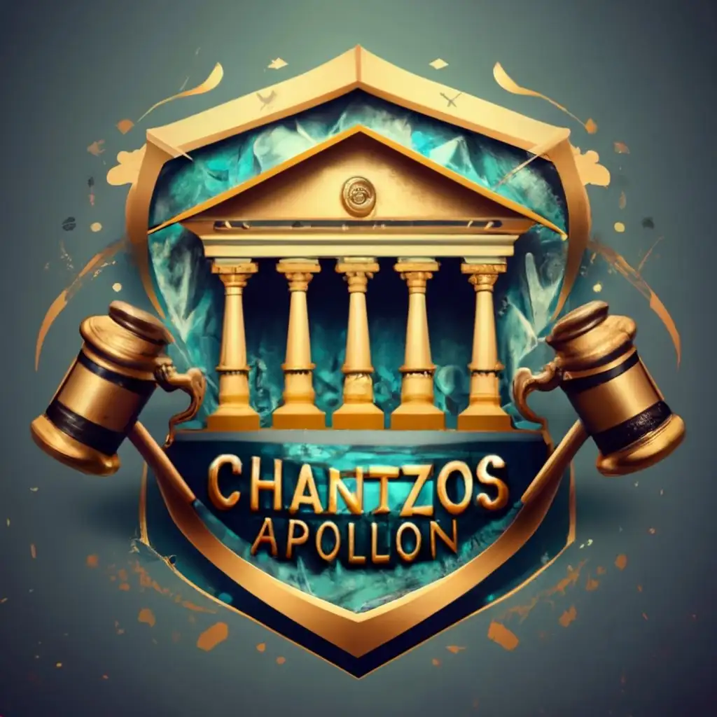 logo, lawyer everything in gold and inside a shield with a marble background, with the text "CHANTZOS APOLLON", typography, be used in Legal industry
CHANTZOS APOLLON

ONLY CHANGE BACKGROUNDS