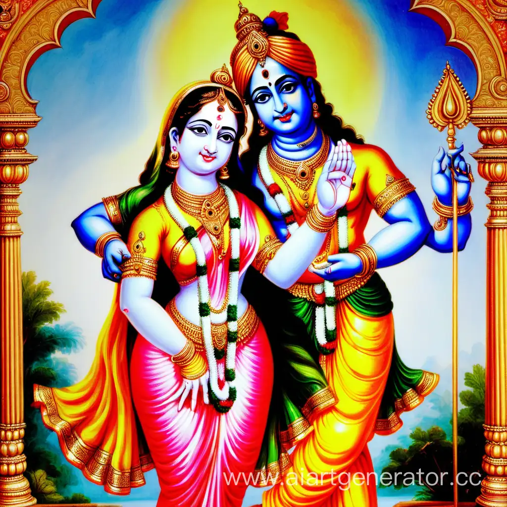 Divine-Love-Lord-Krishna-and-Radha-Embracing-in-Eternal-Affection