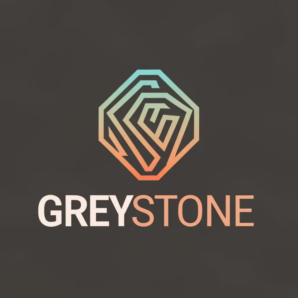 a logo design,with the text "Grey Stone", main symbol:rock,Moderate,clear background