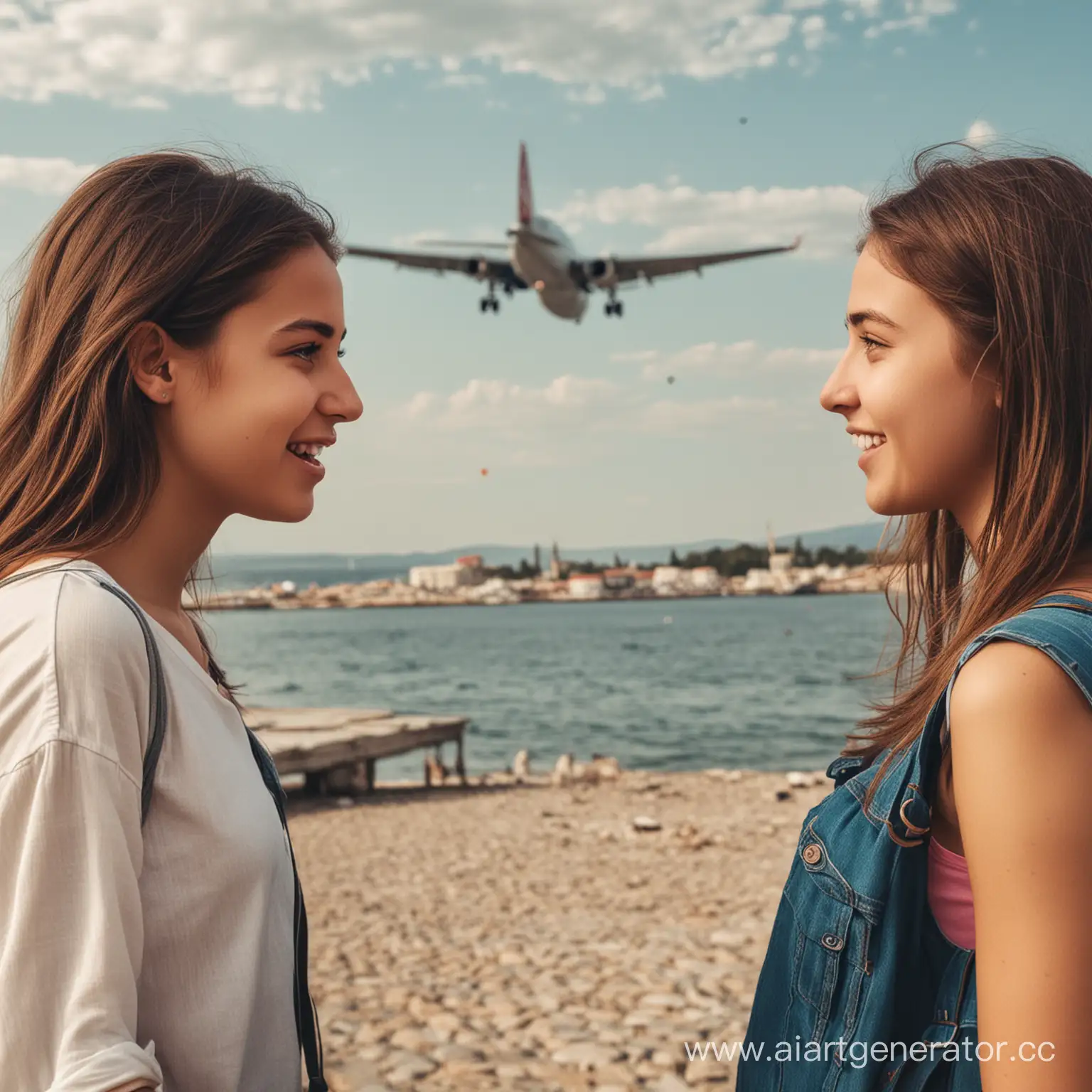 две девушки разговаривают одна девушка хочеть лететь в турцию
