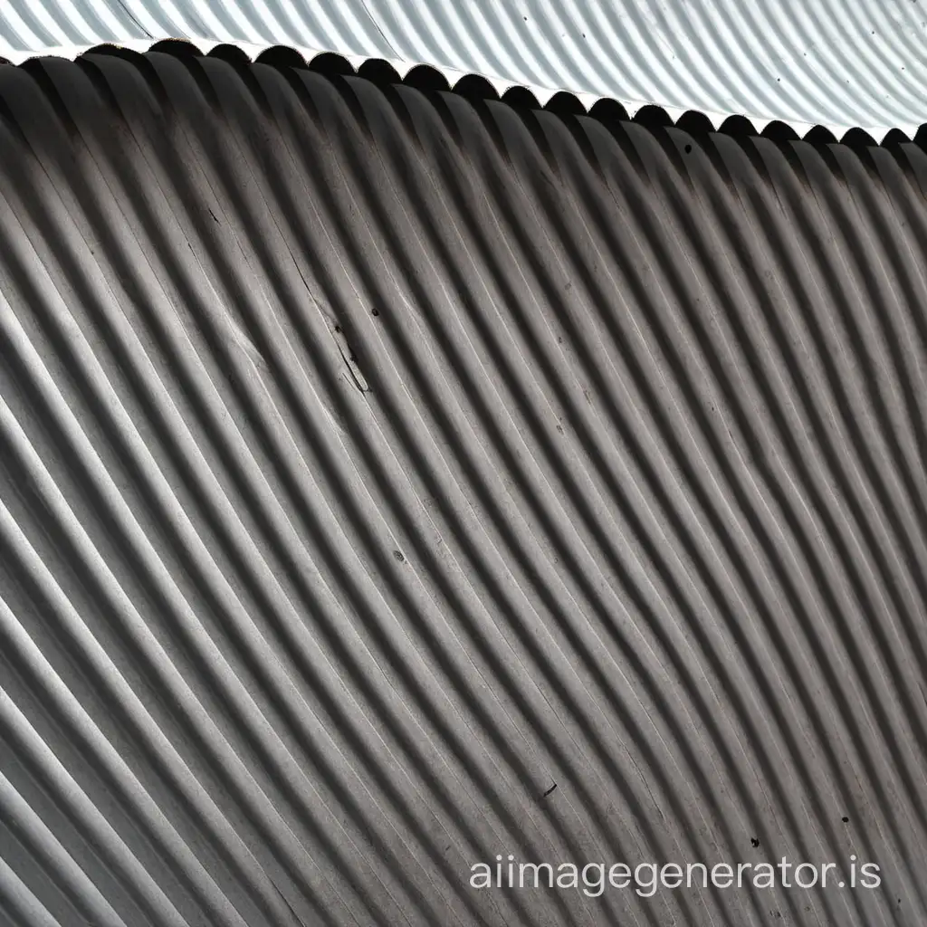 curved corrugated sheets with asbestos