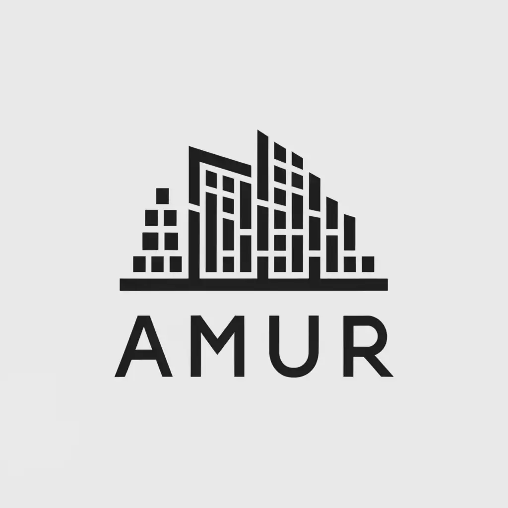 a logo design,with the text "AMUR", main symbol:City,Moderate,be used in Travel industry,clear background