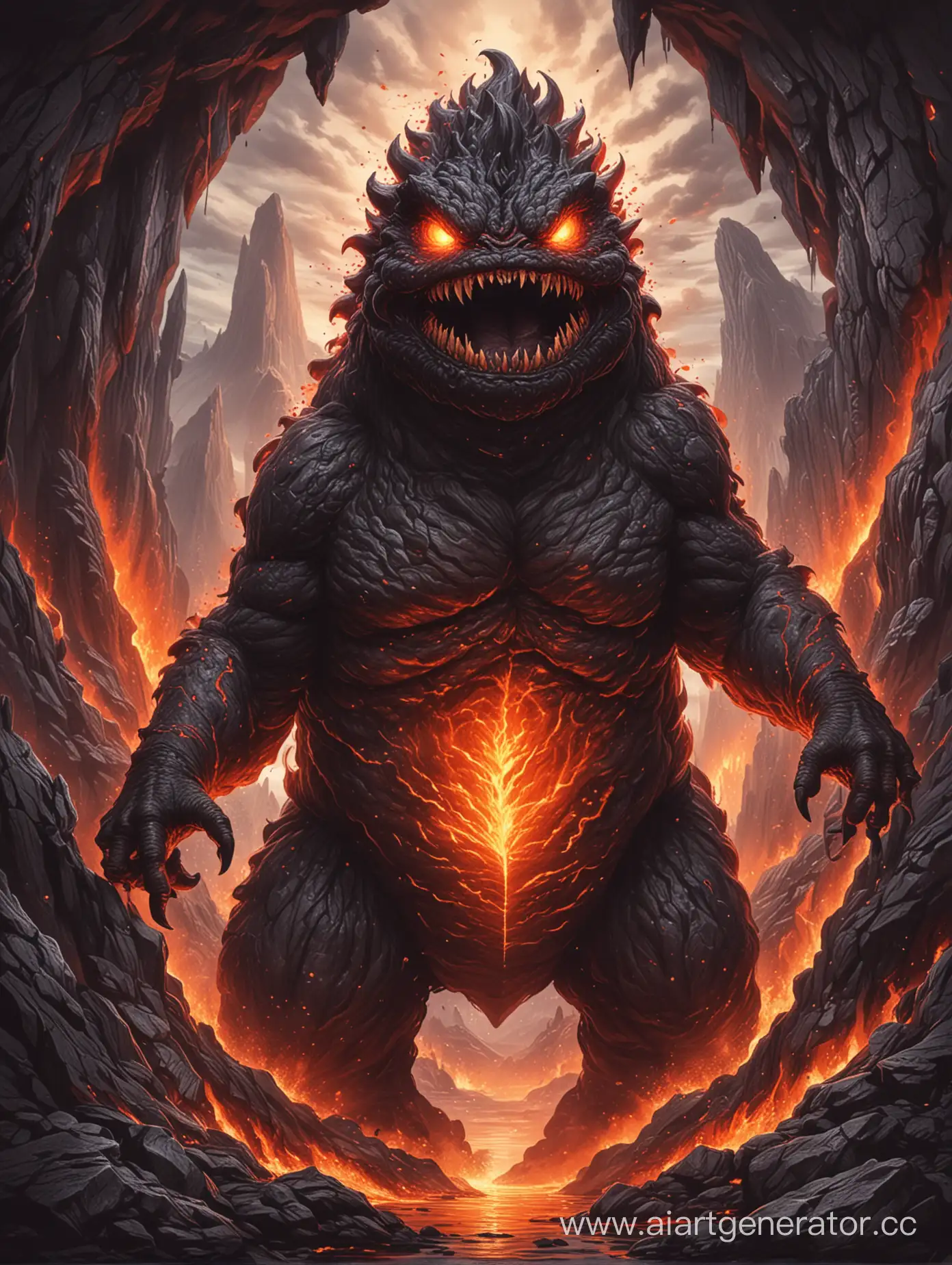 Fierce-Lava-Monster-Emerging-from-Volcanic-Depths
