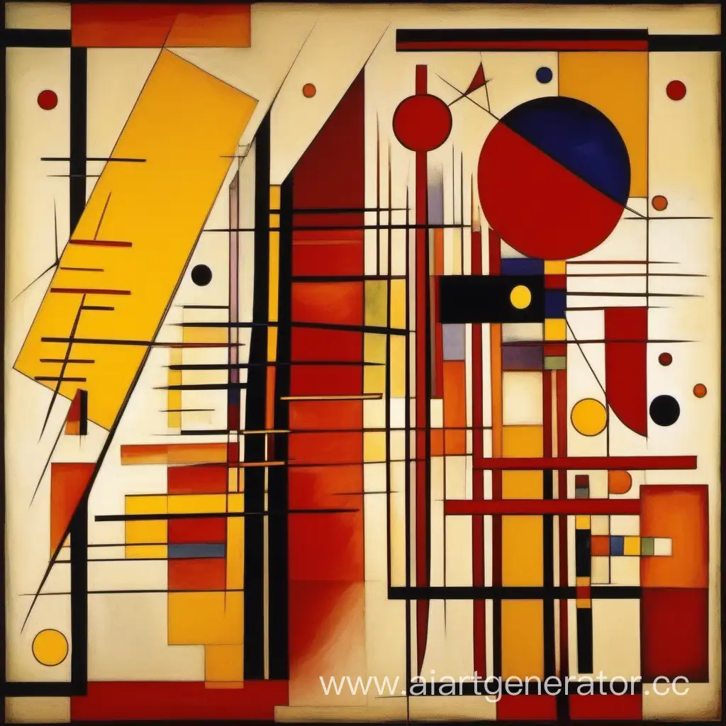 Vibrant-Urbanistic-Abstraction-in-Red-Yellow-and-Orange-Kandinskyinspired-Artwork
