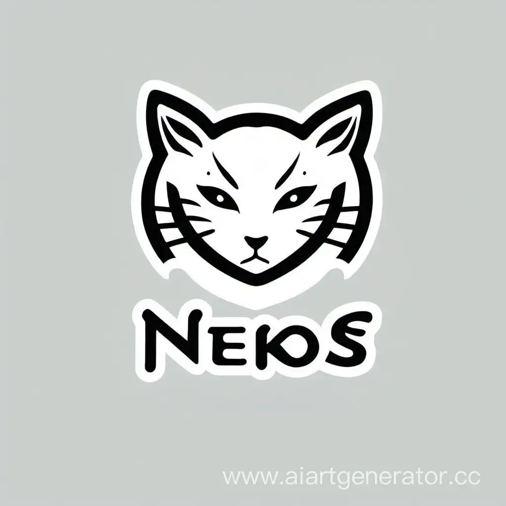 простой логотип с надписью NEKOS