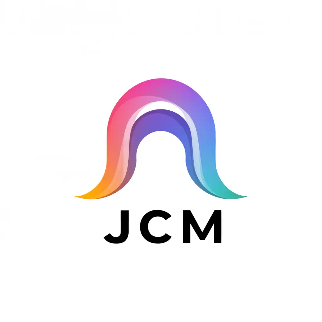 a logo design,with the text "JCM (VIBRANT COLOR )", main symbol:ARCH LOGO,Moderate,clear background