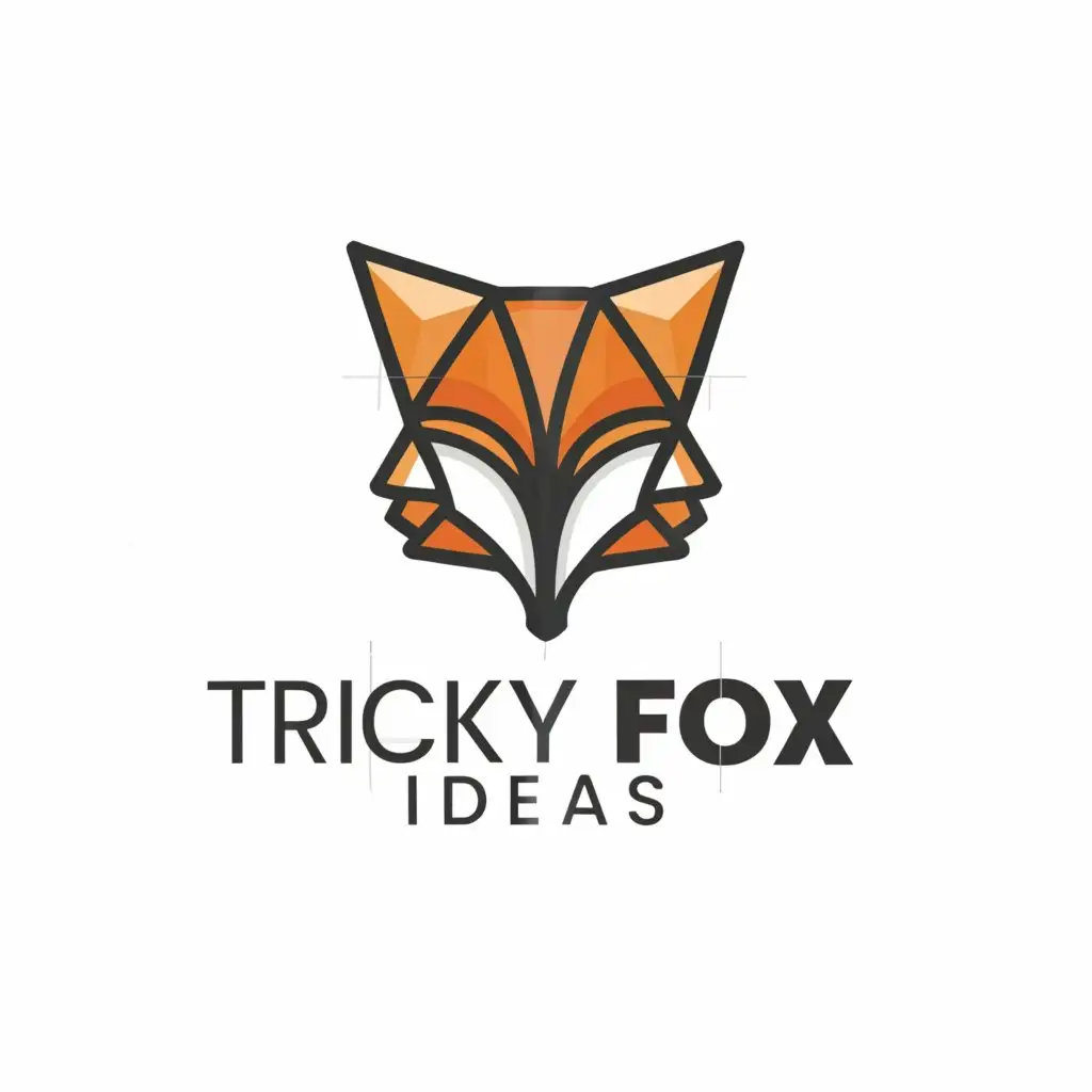 a logo design,with the text "trickyfoxideas", main symbol:fox,Moderate,be used in Technology industry,clear background