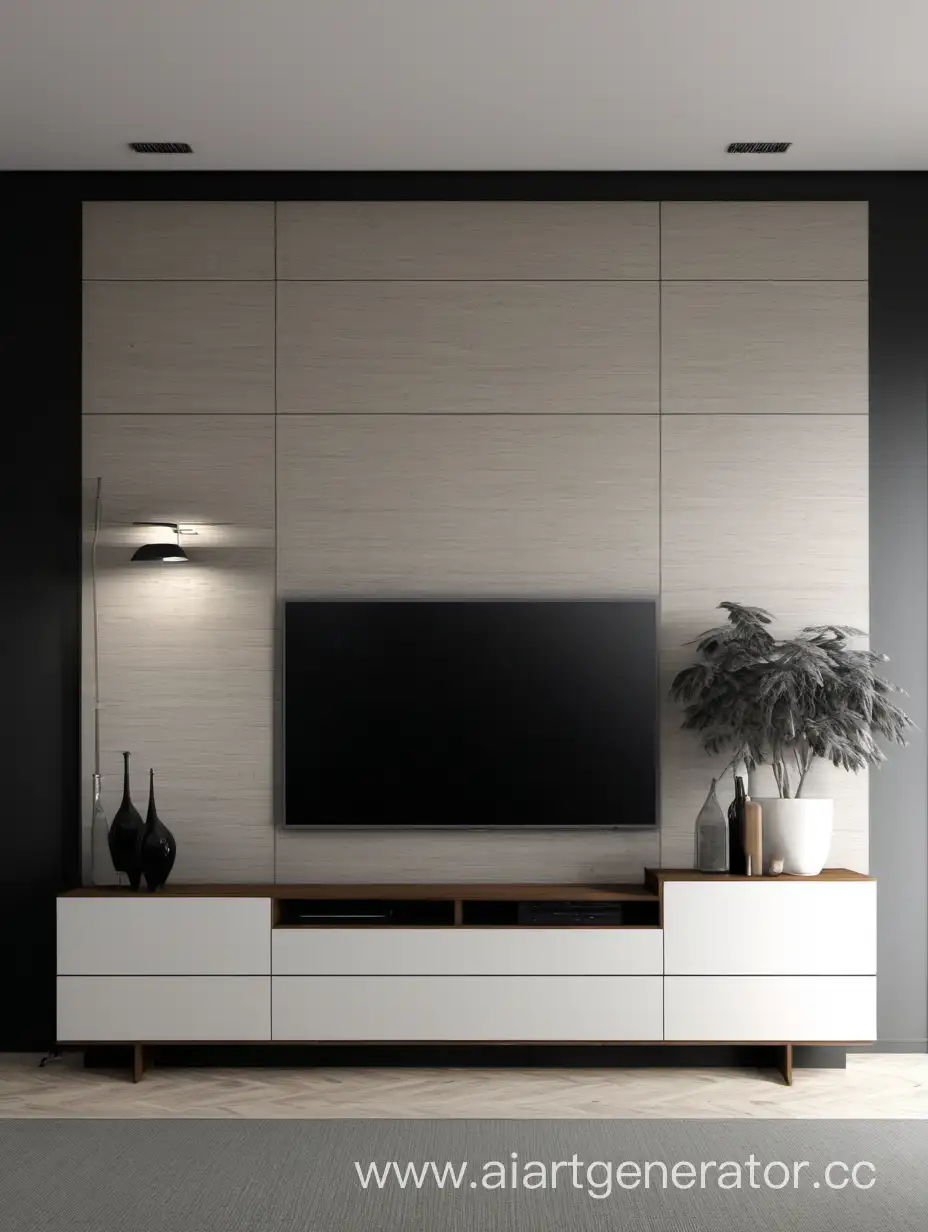Contemporary-Living-Room-Wall-with-TV-and-Cabinet