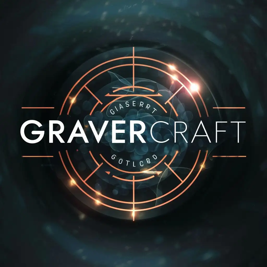 logo, Laser, with the text "GraverCraft", typography, be used in Technology industry