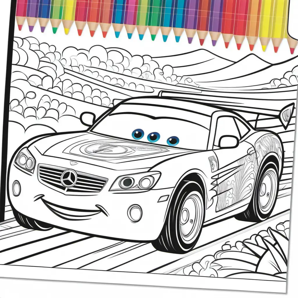 cars colouring books