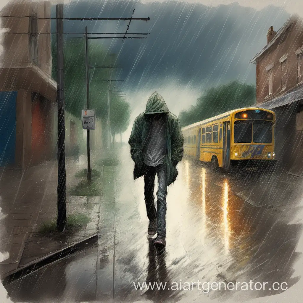 Impressionist-Art-Wandering-Youth-in-Summer-Storm