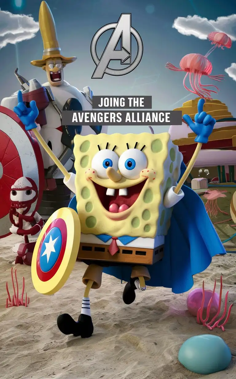 SpongeBob and the Avengers Alliance TeamUp Adventure