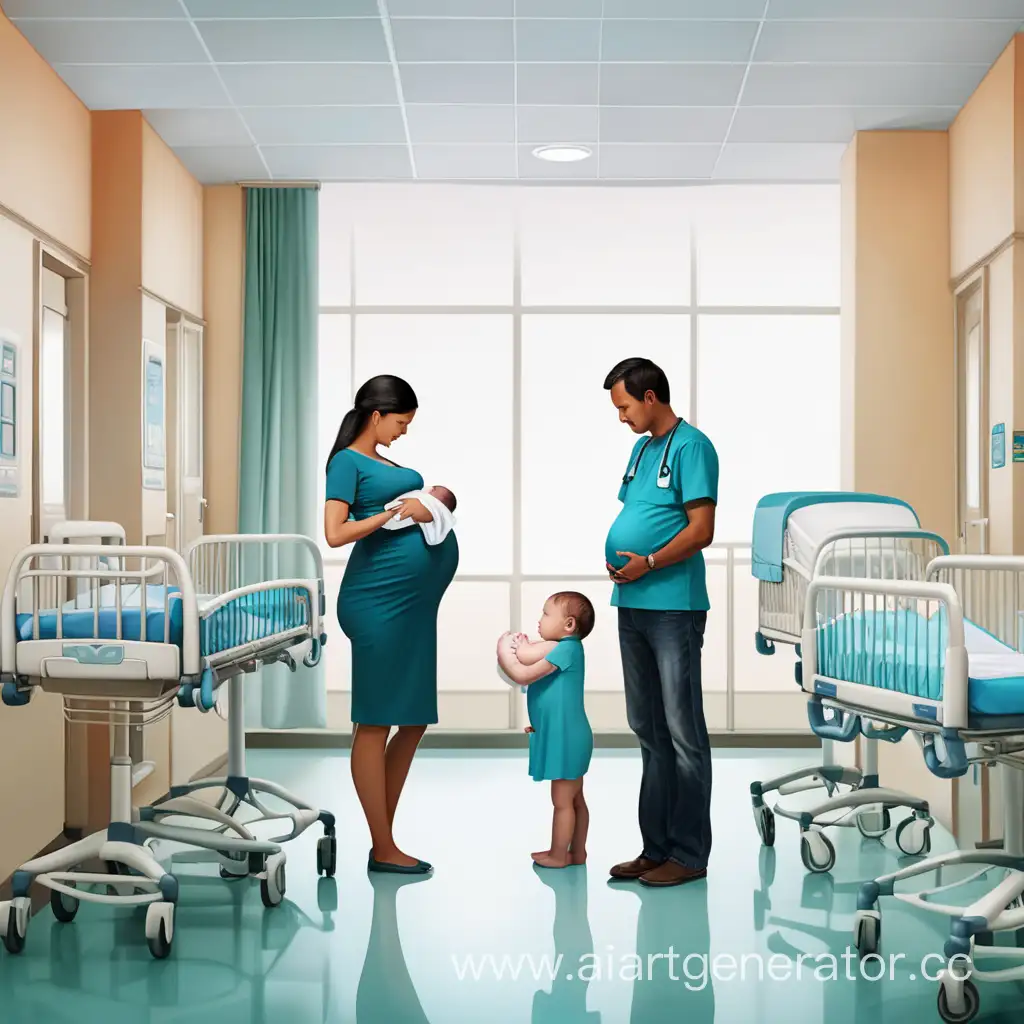 Newborn-Welcomed-by-Loving-Family-at-Maternity-Hospital