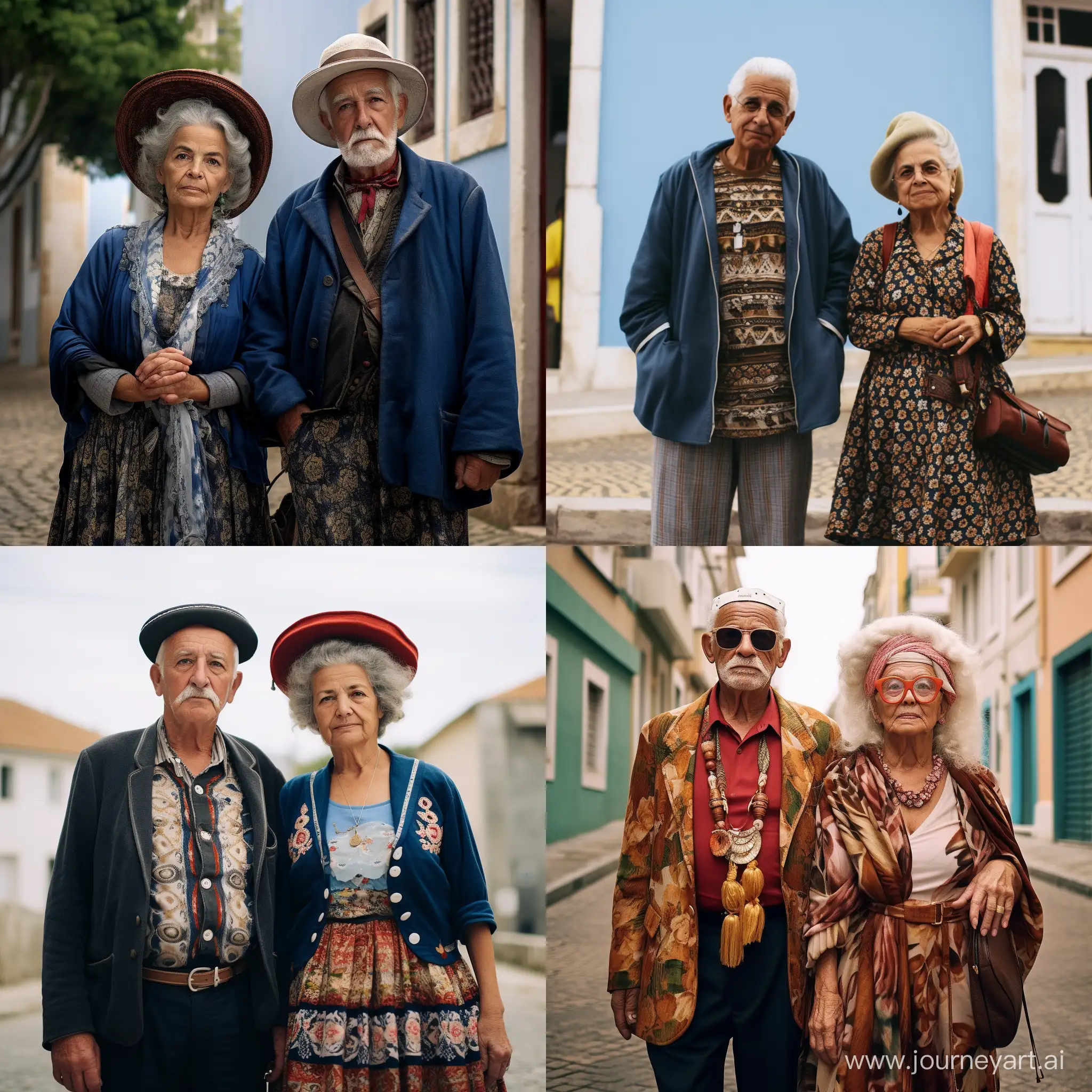 Portuguese-Couple-in-Traditional-Clothing-60YearOld-Man-and-Woman