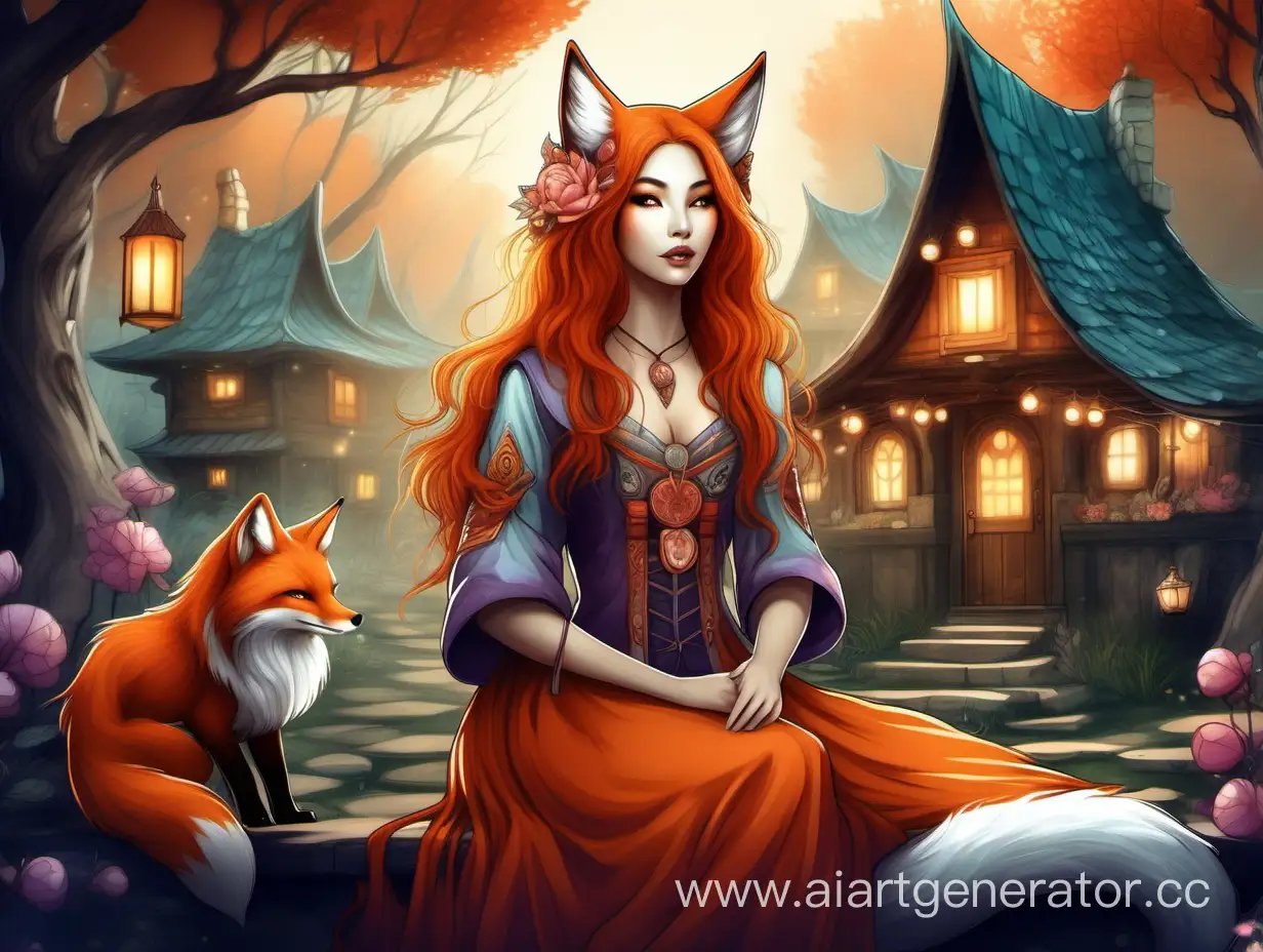 Enchanting-Kumiho-Fox-in-a-Magical-Fantasy-Village