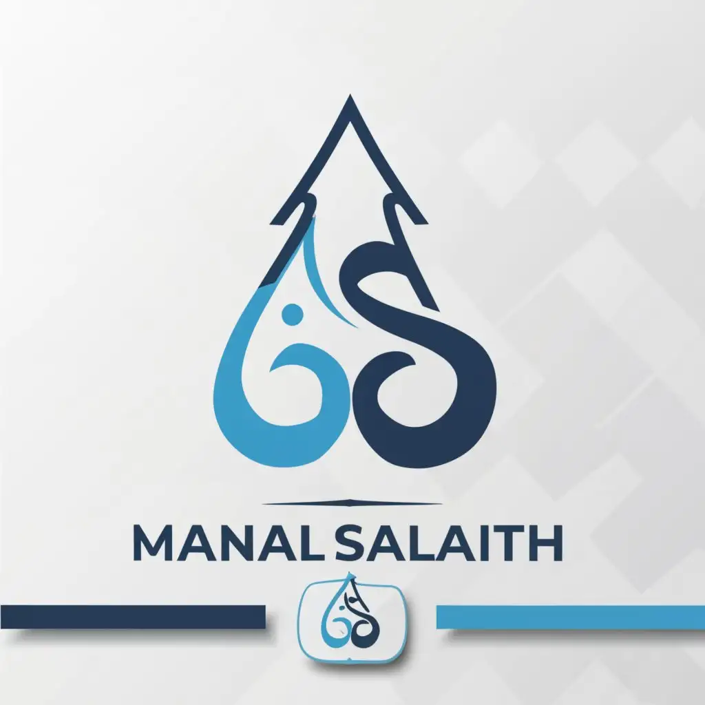 a logo design,with the text "Manal Salaitah", main symbol:MS,Moderate,be used in Travel industry,clear background