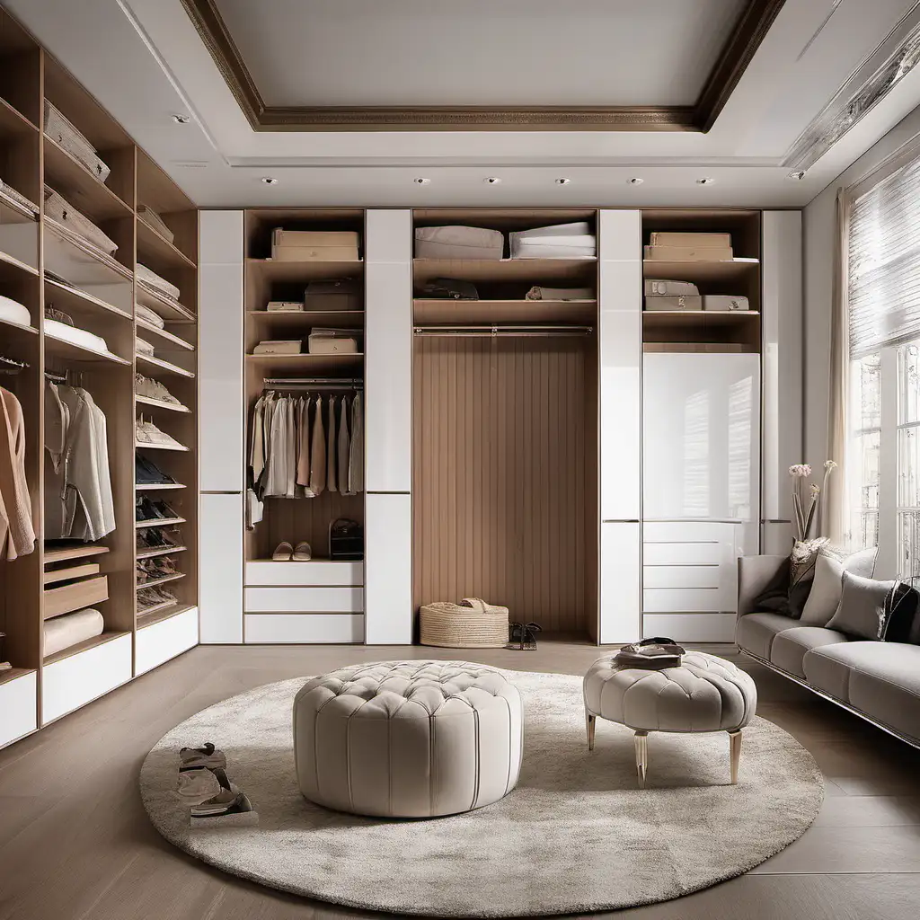 Make a walk in closet with inspiration from the picture