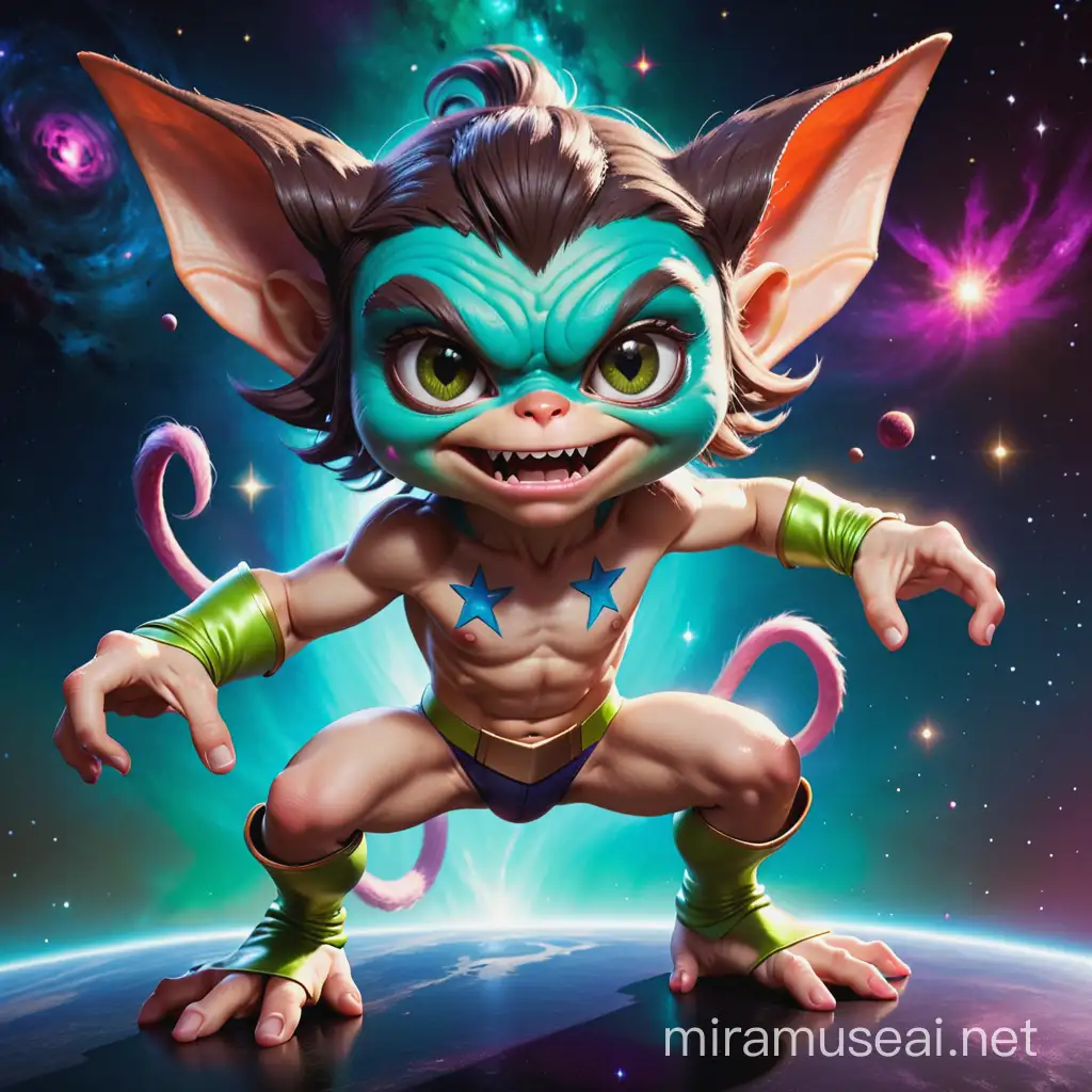 Angry Gremlin Wielding Cosmic Powers