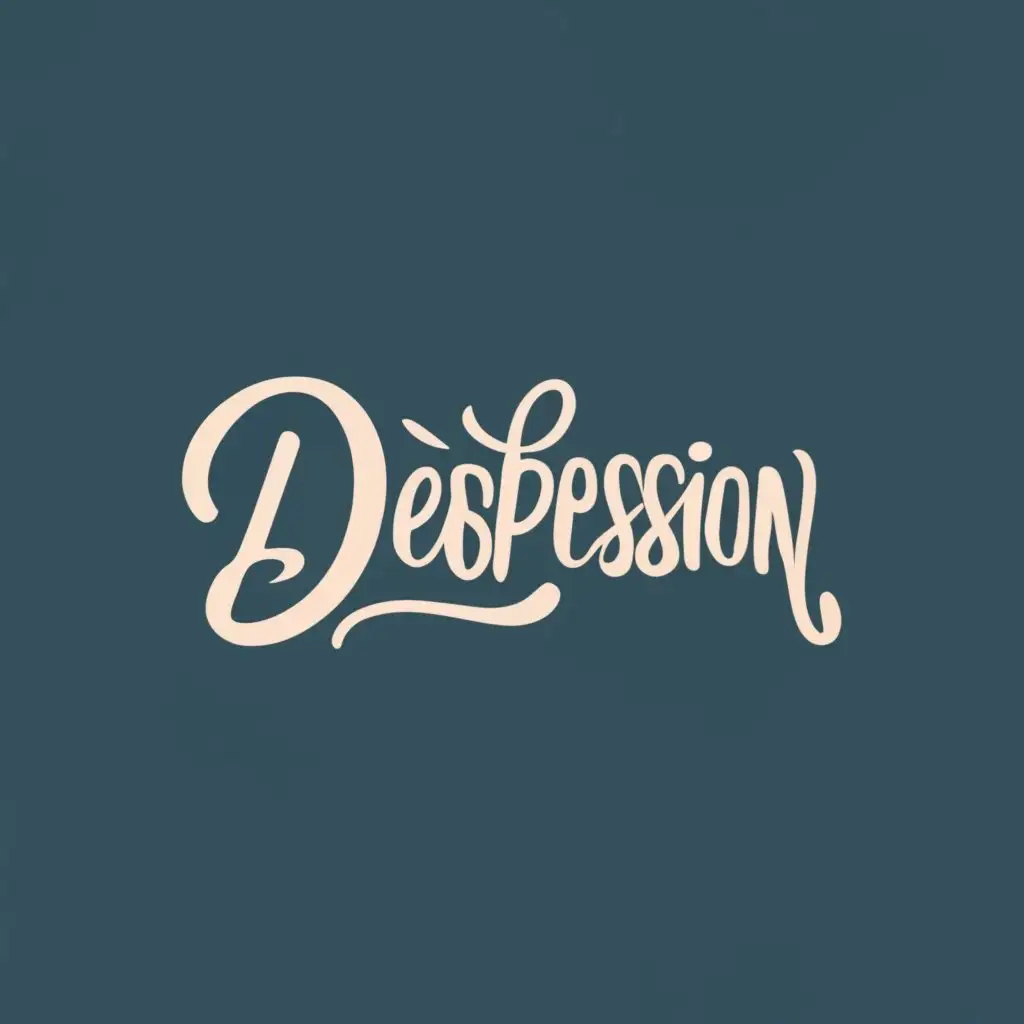 logo, Make me a logo for a psychological services company called De⌫Pression, font design, high-end, atmospheric, with the text "De⌫Pression", typography, be used in Home Family industry