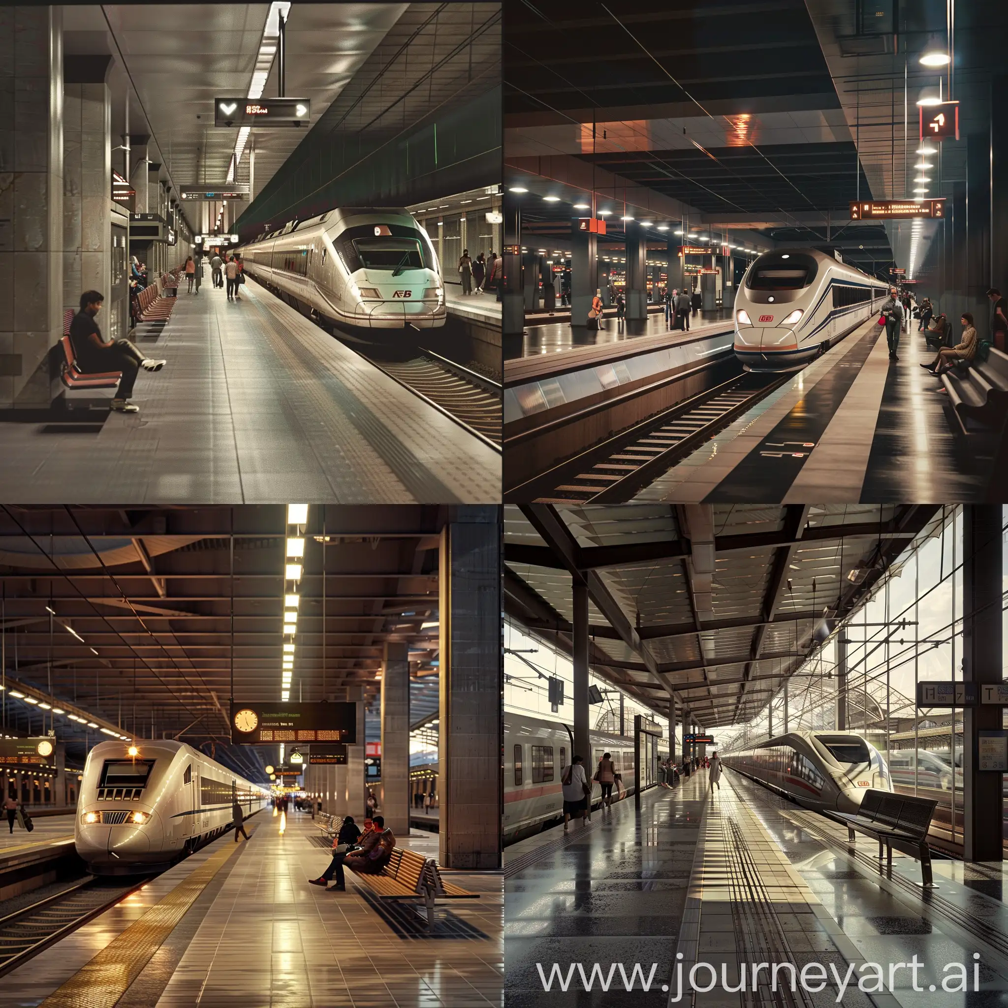 HyperRealistic-Photo-of-Atocha-Train-Station-with-Arriving-AVE-Train-and-Passengers