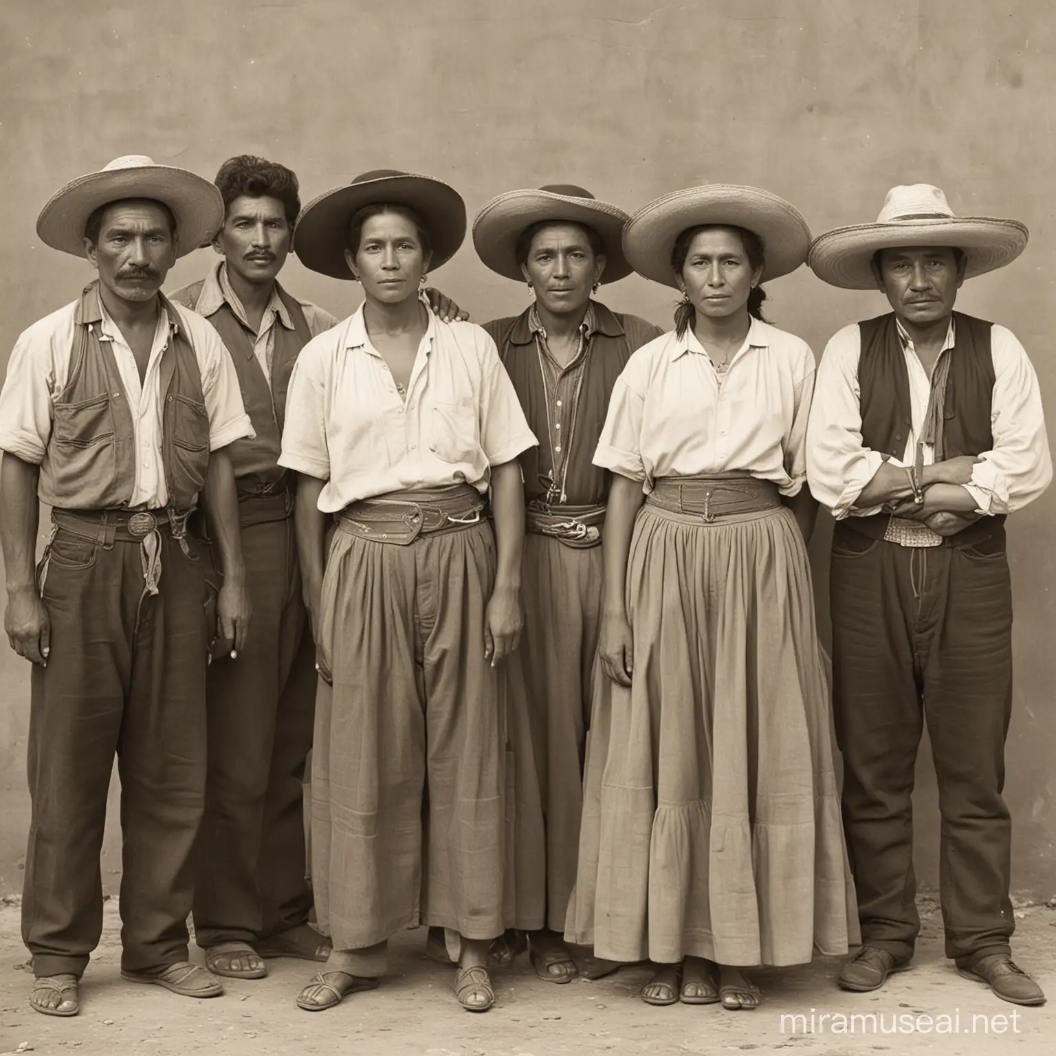 Group of People Celebrating Traditions from Veracruz Mexico