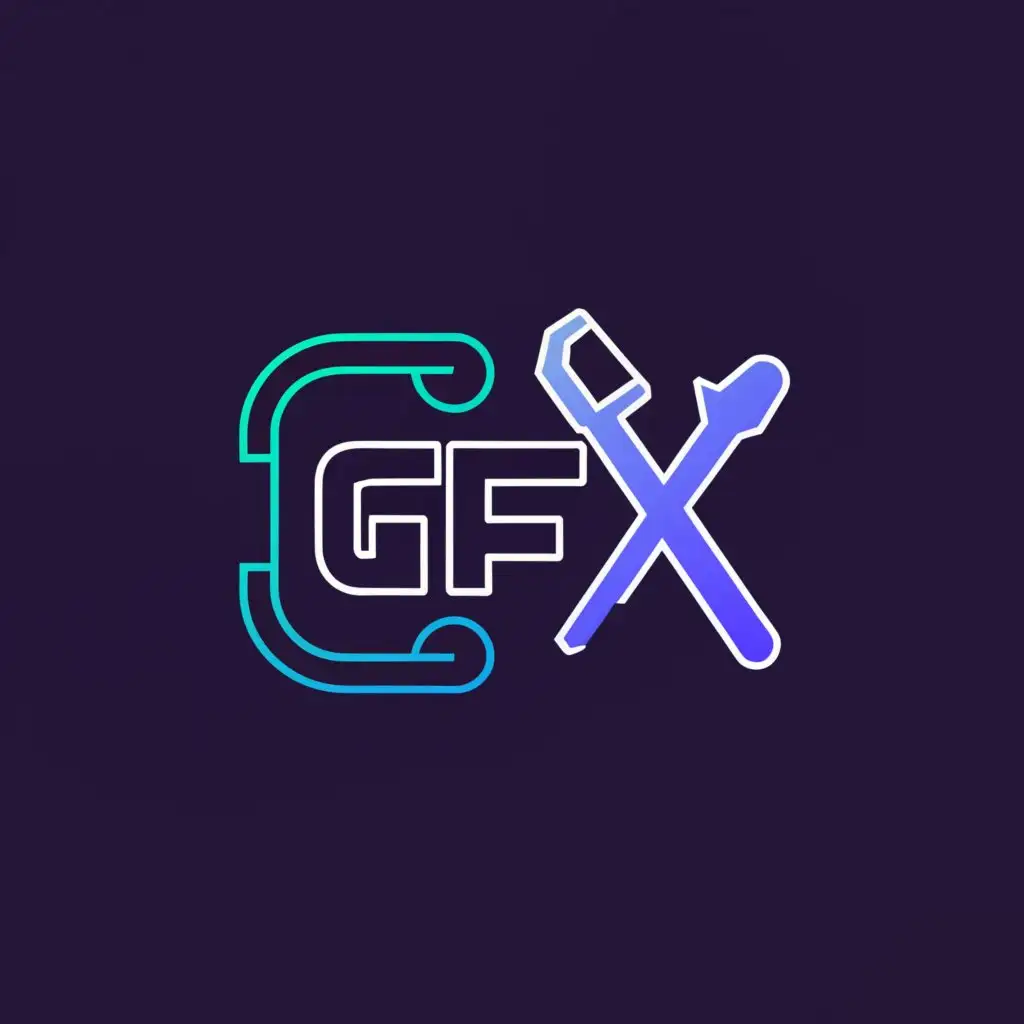 a logo design,with the text "GFX", main symbol:Gadget Fix,Moderate,be used in Technology industry,clear background