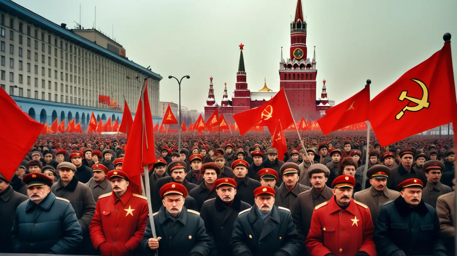 Historic Communist Revolution Rally in 21st Century Moscow