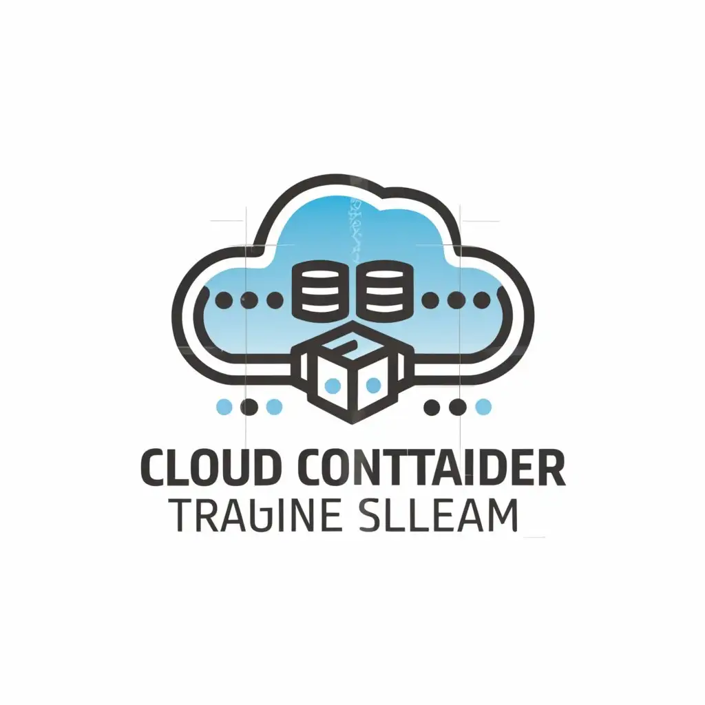 a logo design,with no text, main symbol:cloud container,Moderate, be used in Technology industry, clear background