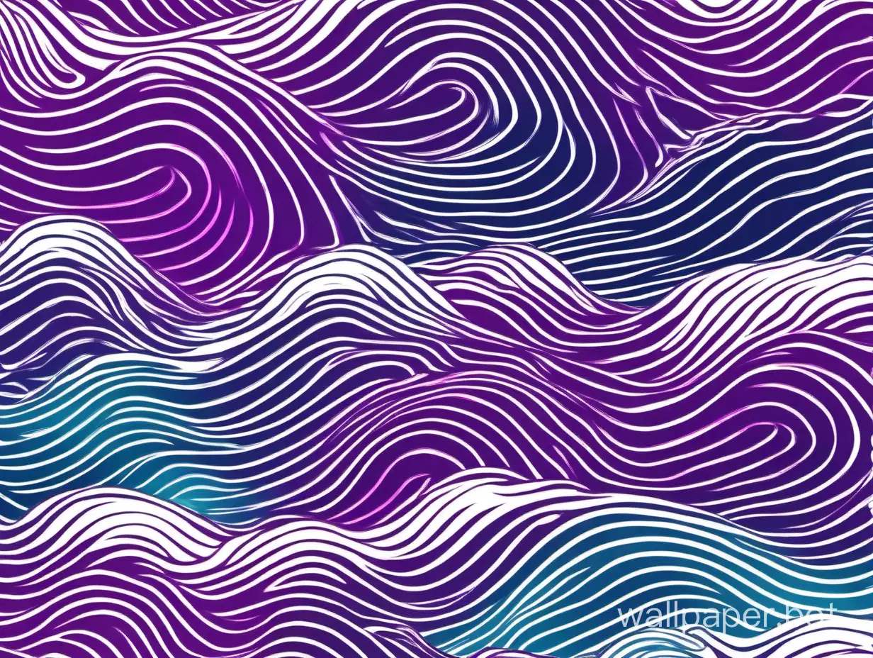 Vibrant-Abstract-Ocean-Waves-in-Purple-White-Blue-and-Pink