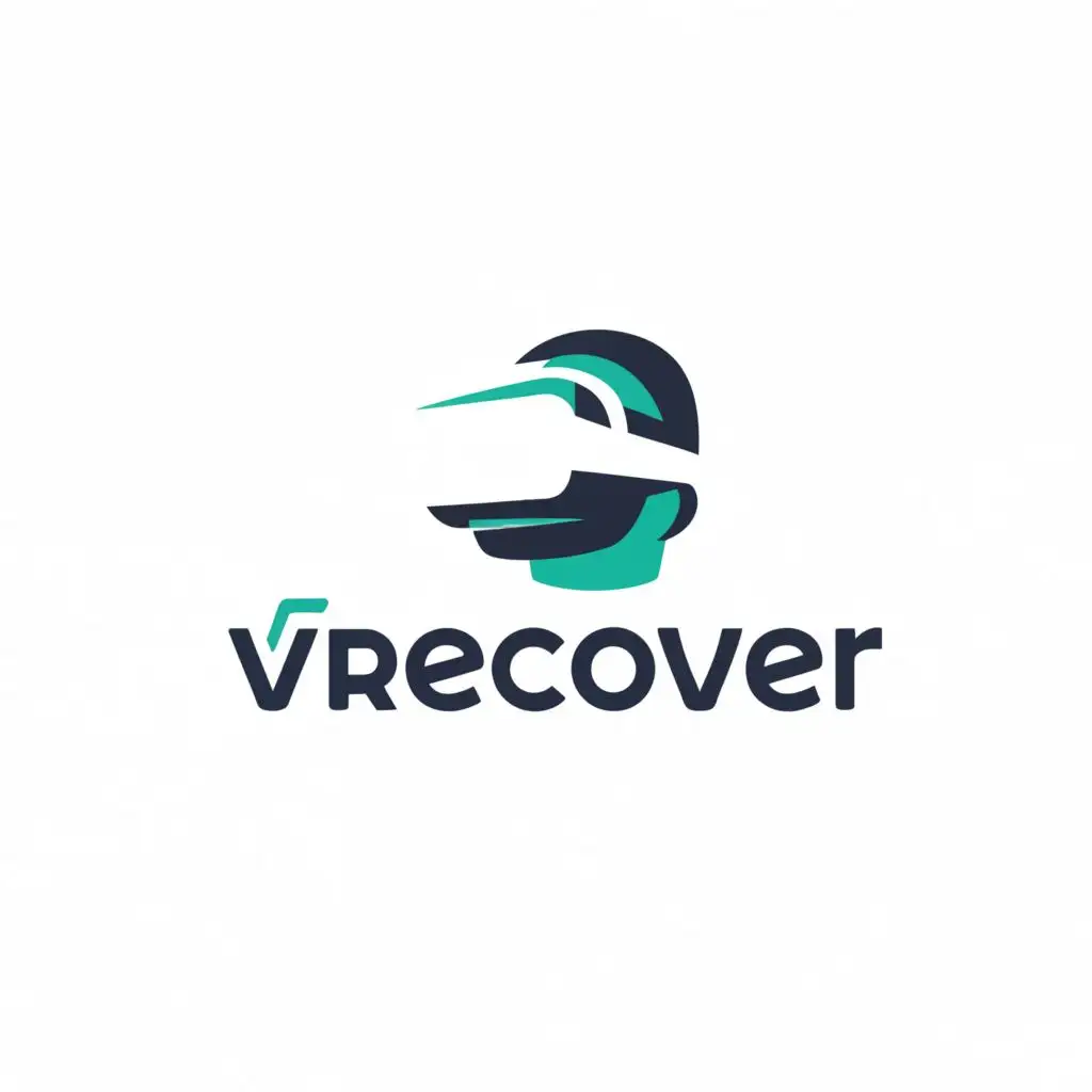a logo design,with the text "VRecover", main symbol:VR,Moderate,be used in Technology industry,clear background