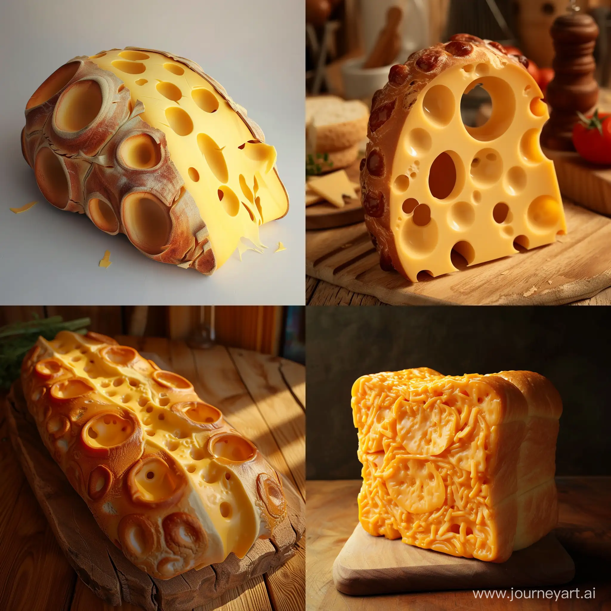 Epic-Fantasy-HyperRealistic-Cheese-Shaped-like-Bread