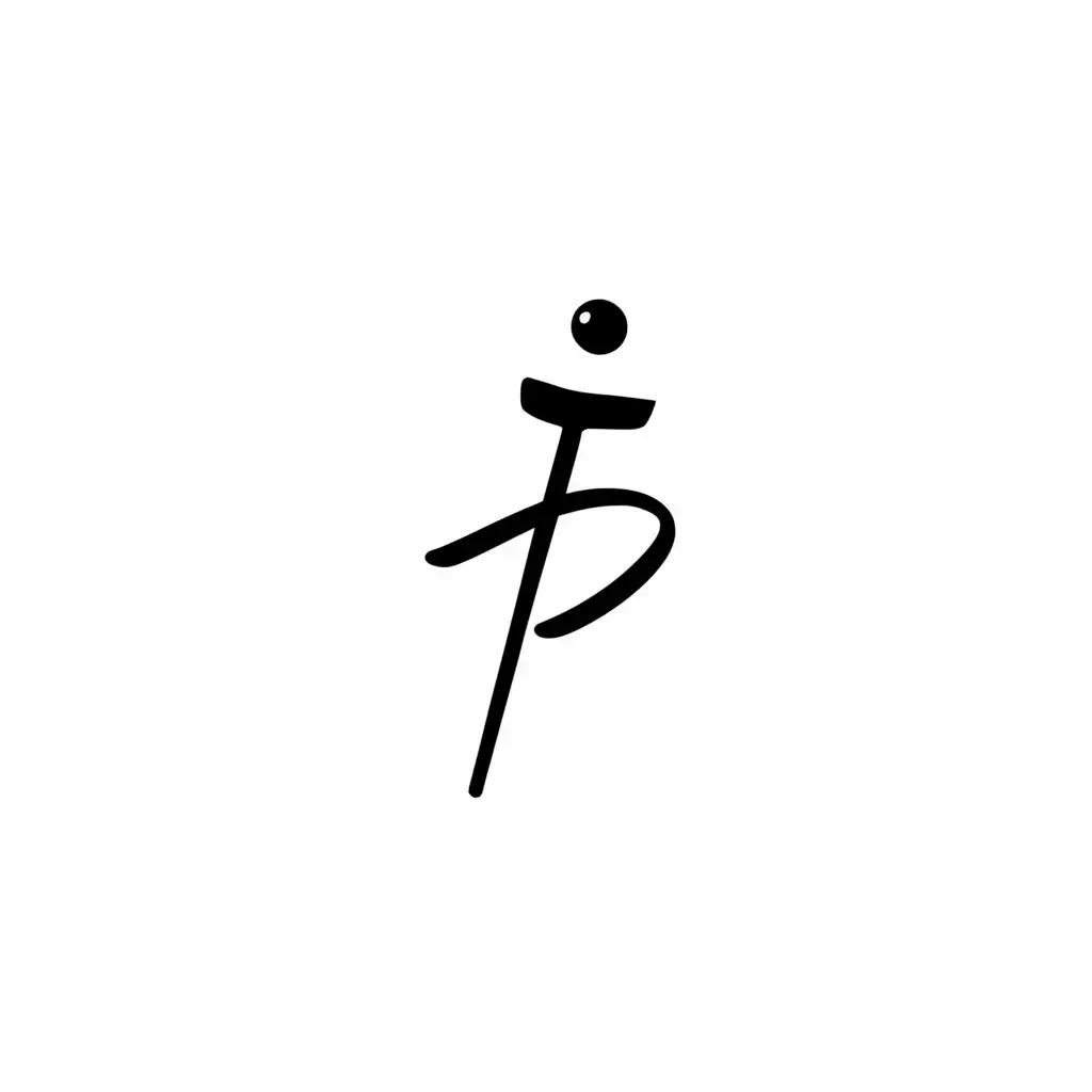 a logo design,with the text "JP", main symbol:Fashion, hand font,Minimalistic,clear background