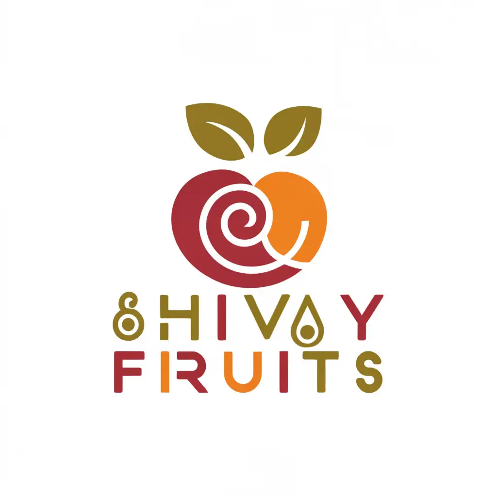 a logo design,with the text "Shivay Fruits", main symbol:fruit,Moderate,be used in Restaurant industry,clear background