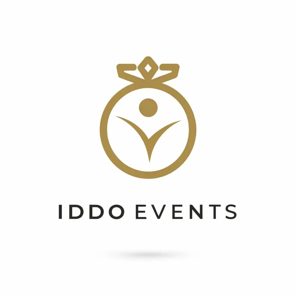 a logo design,with the text "ido events", main symbol:wedding,Moderate,be used in Events industry,clear background