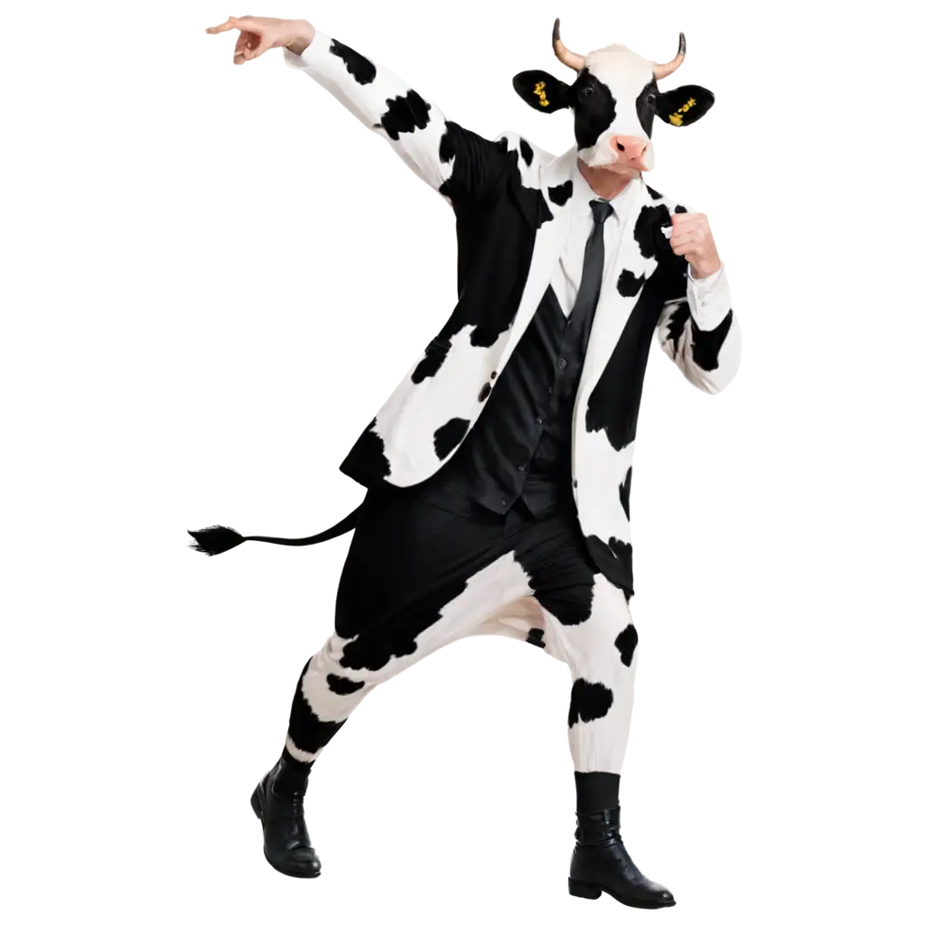 корова танцует
