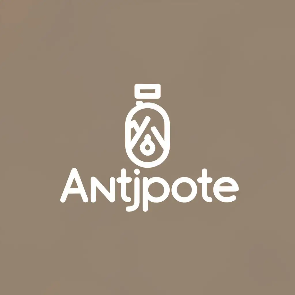 a logo design,with the text "antjpote", main symbol:antidote,Minimalistic,be used in Travel industry,clear background