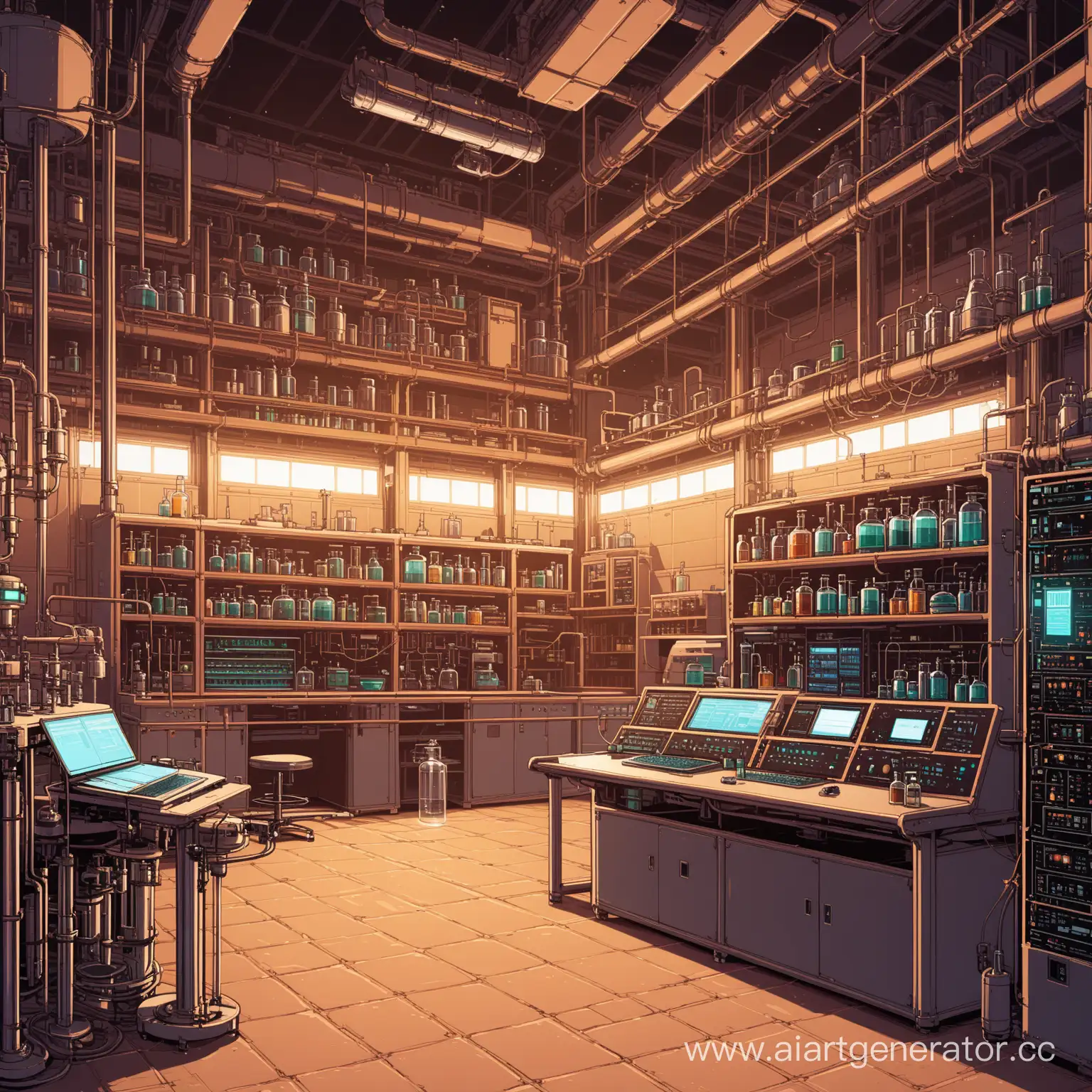 fantastic laboratory si-fi 