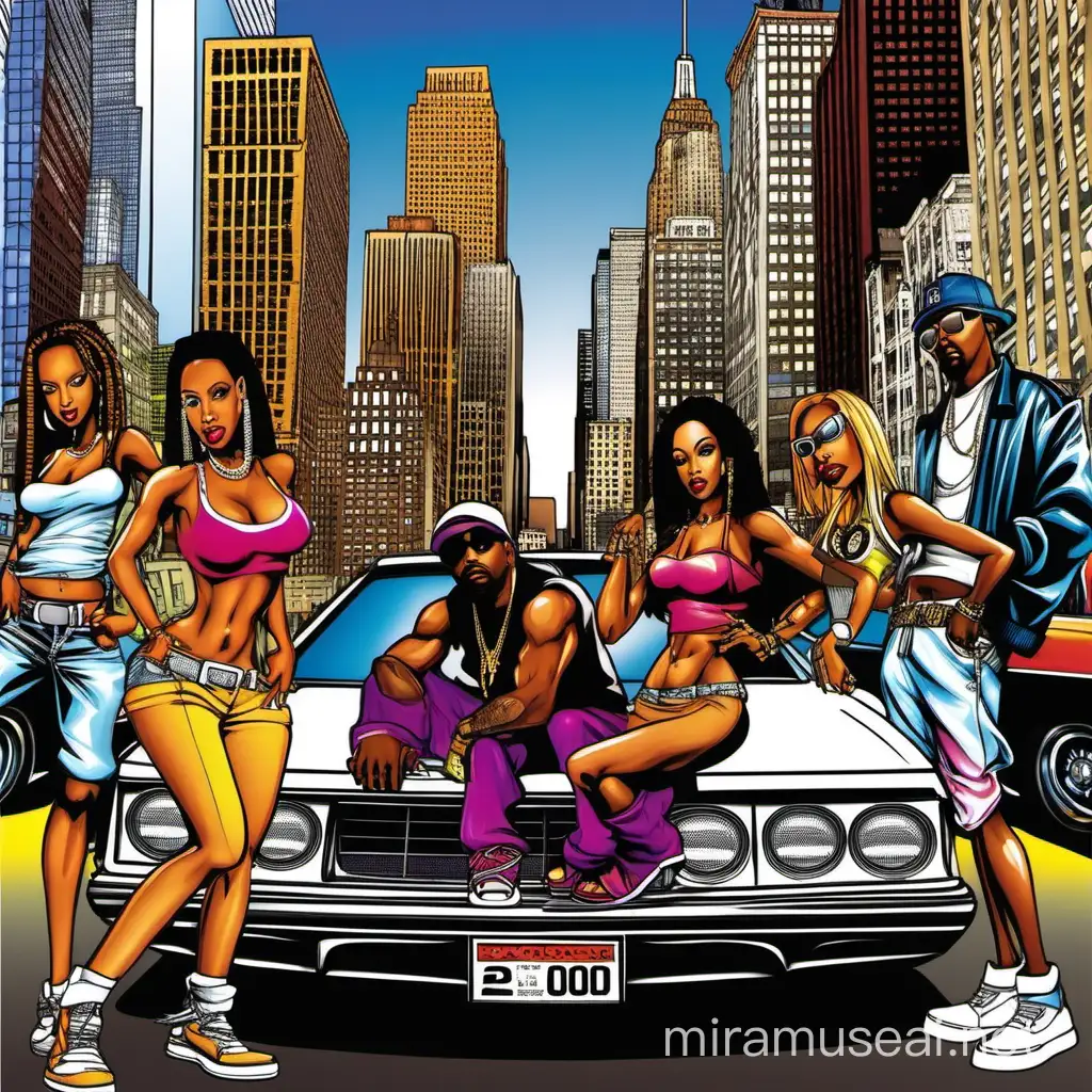 East coast New york hip hop album cover  hood culture flashy pimped put cars racing sexy hot fine model girls flashy blinged out rappers in 2002 early 2000s 2000s culture hip hop culture

Download

