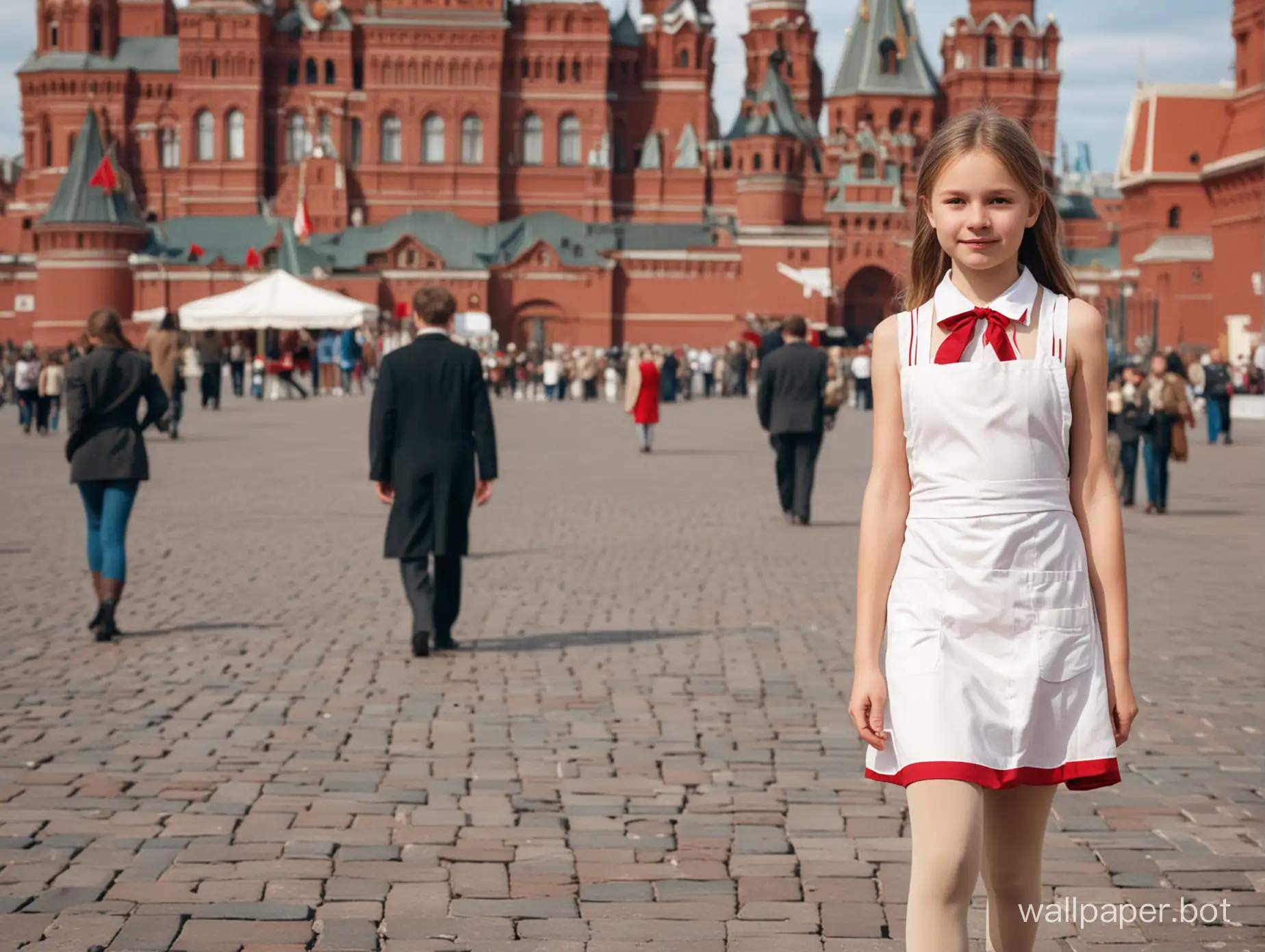 11YearOld-Soviet-Girl-in-Traditional-Dress-Embraces-Red-Squares-Historic-Ambiance