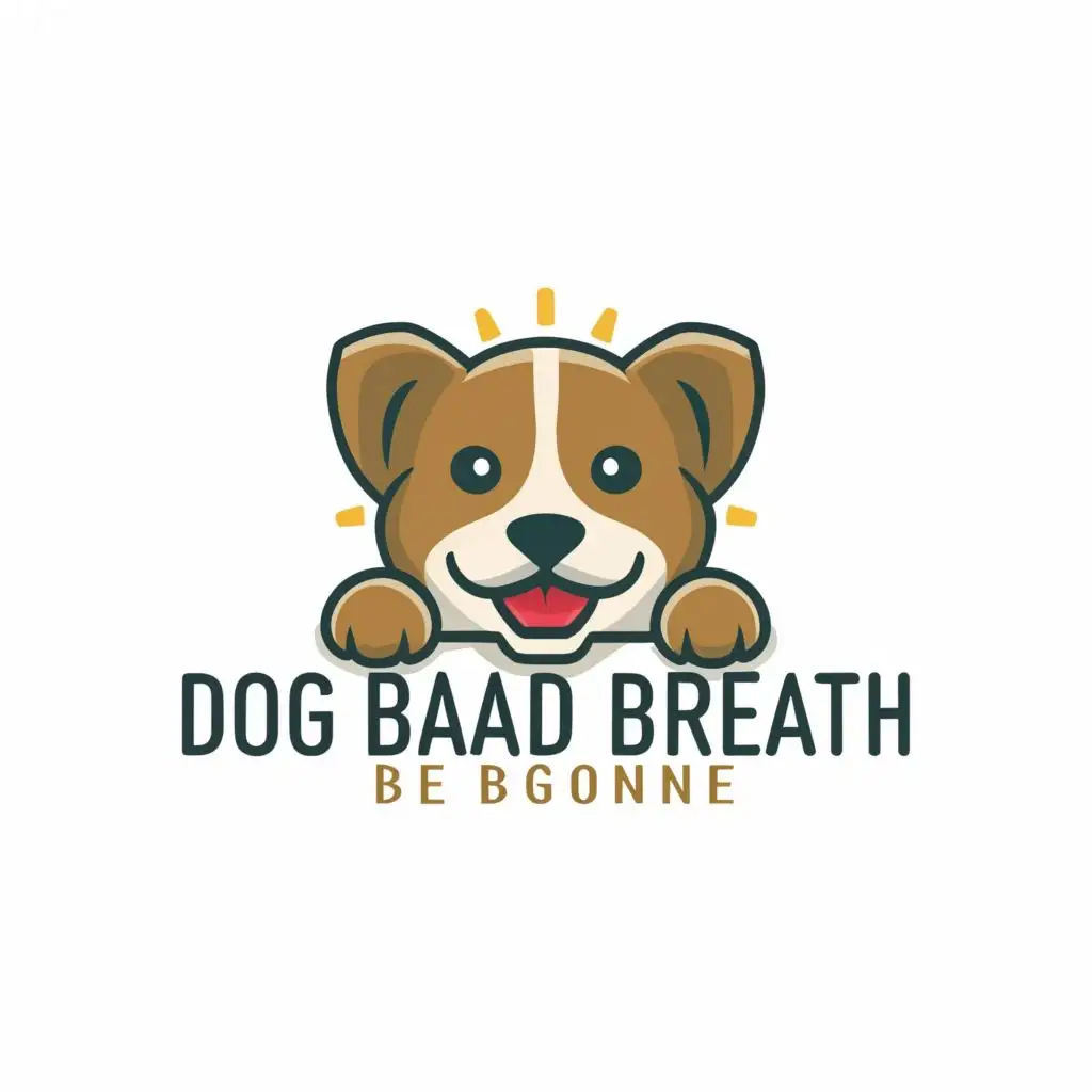 logo, Dog, with the text "Dog Bad breath begone", typography, be used in Animals Pets industry