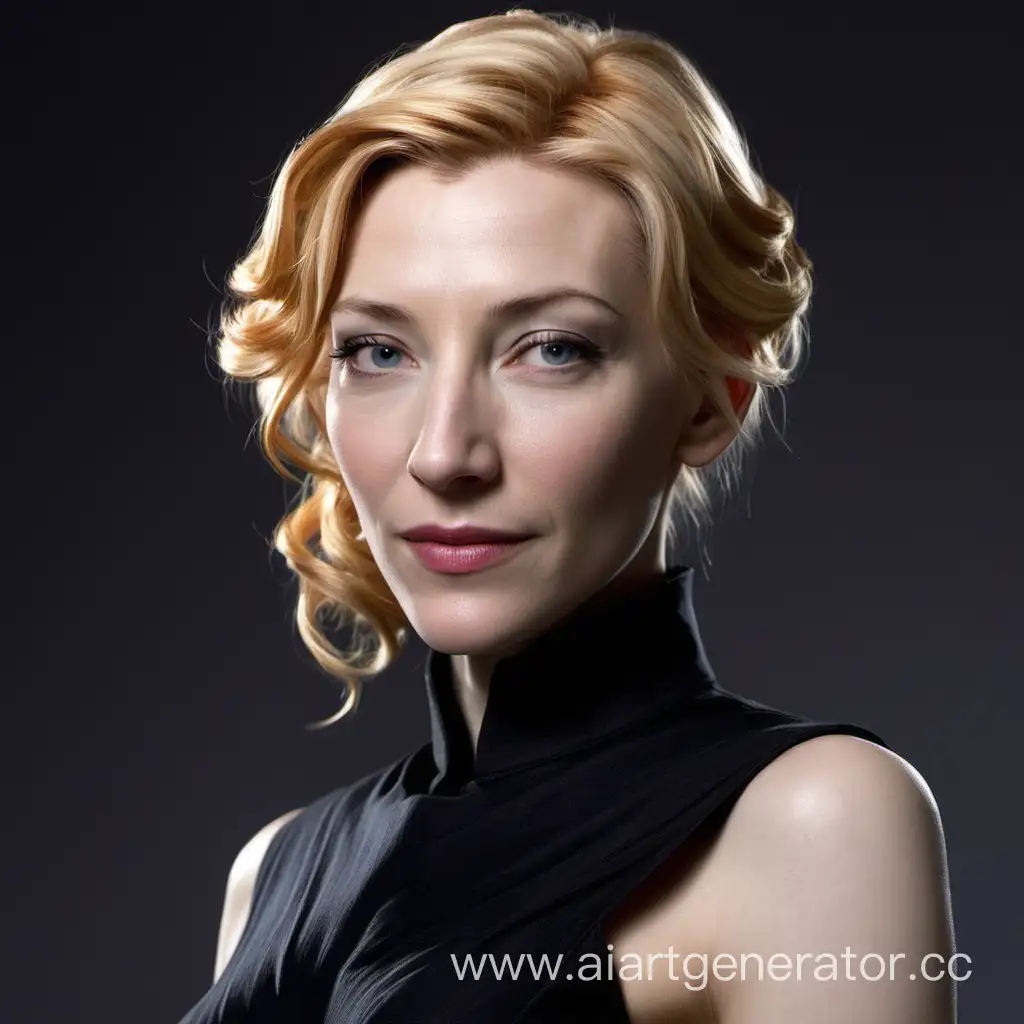 Satine Kryze from Star Wars if she was a real person in films and she is blonde, also she looks like Cate Blanchett