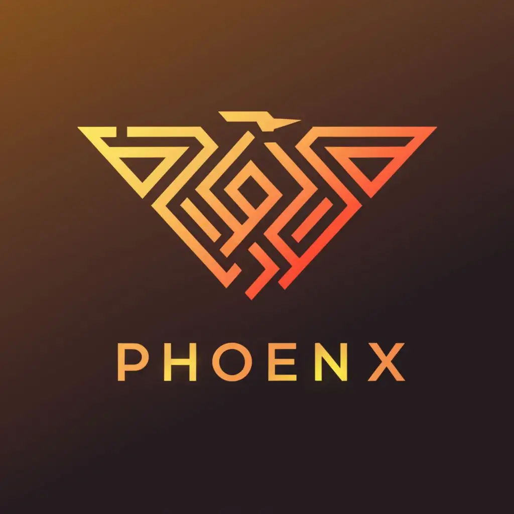 a logo design,with the text "Phoenix", main symbol:The letters R and B,complex,clear background
