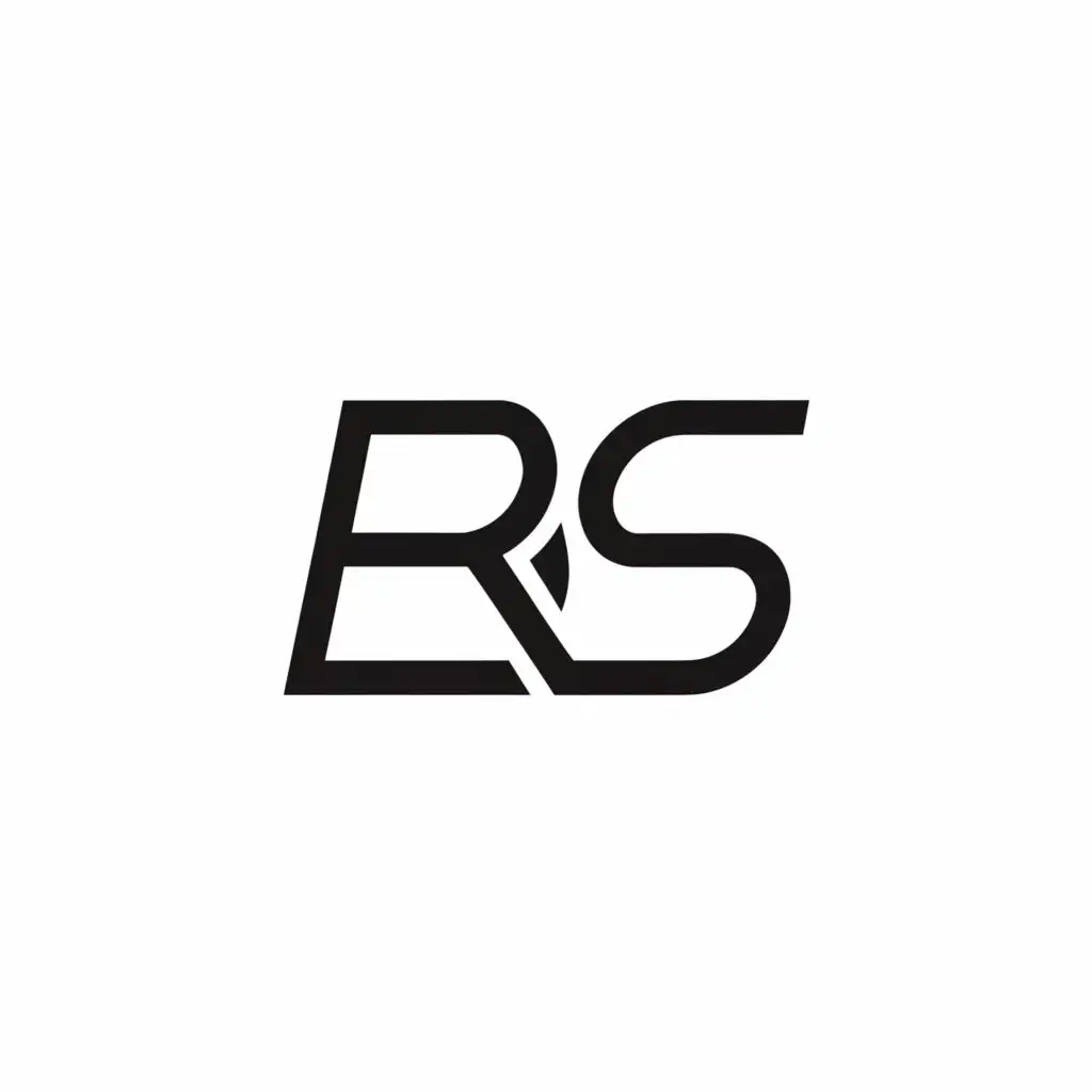 a logo design,with the text "ReSim", main symbol:RS,Minimalistic,be used in Technology industry,clear background