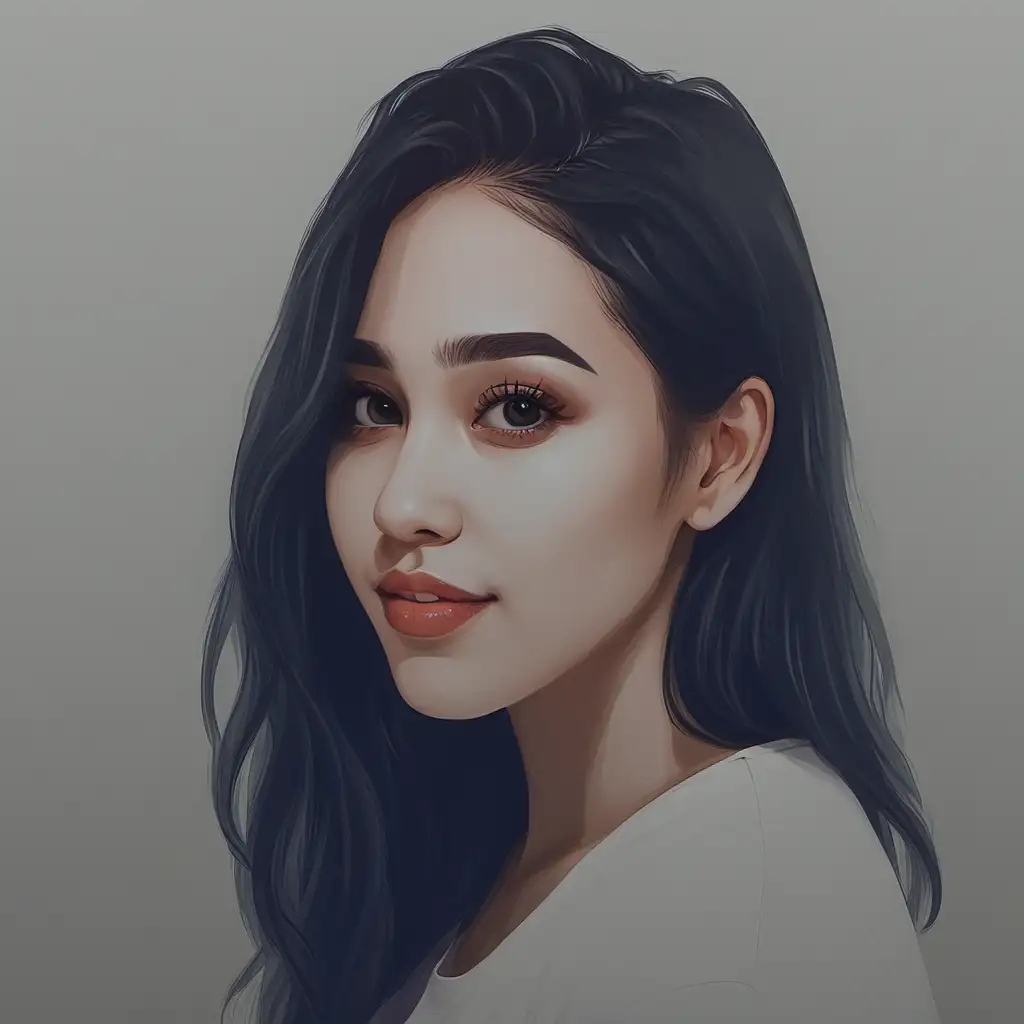 Creative Female Artist Profile Picture with Paintbrush and Palette