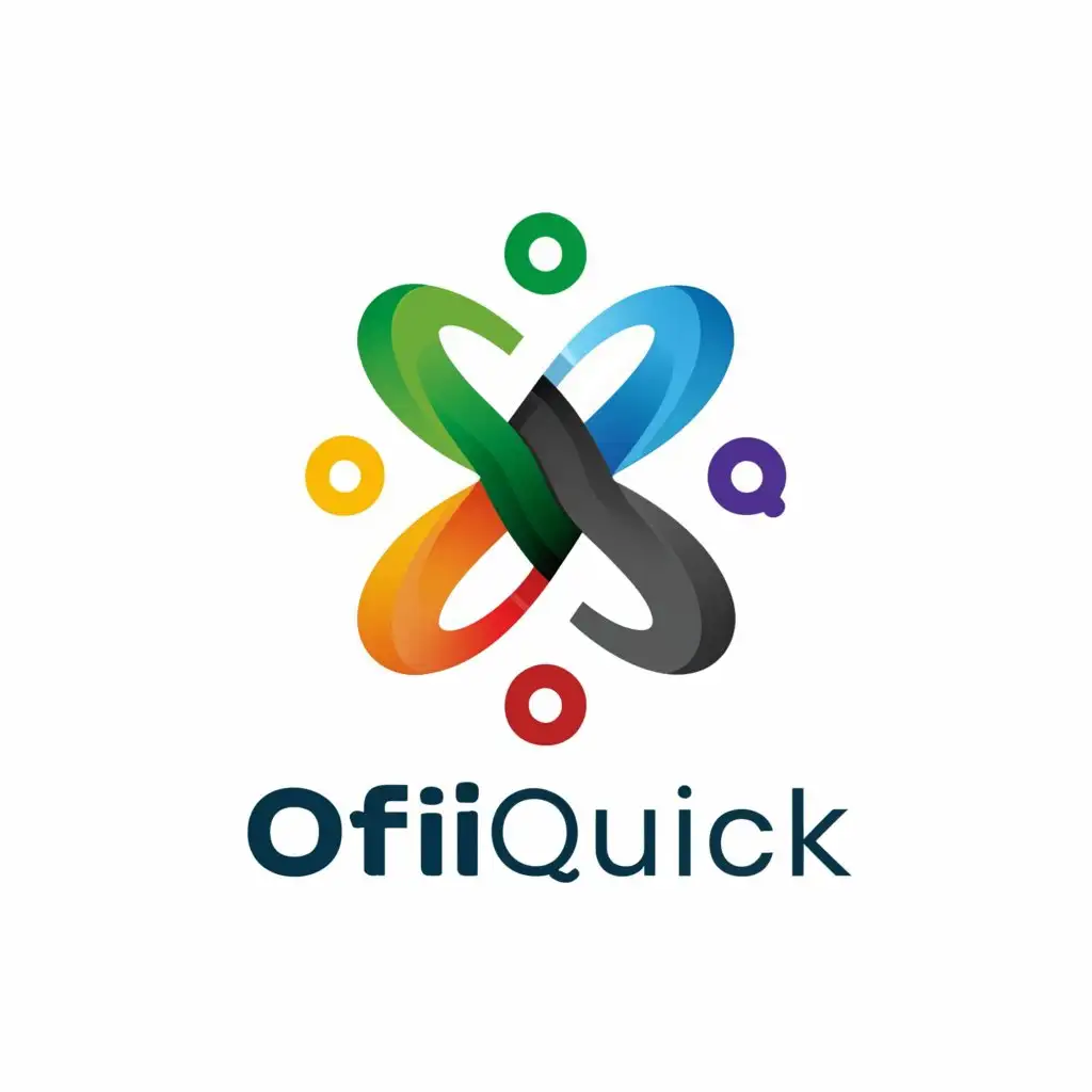 a logo design,with the text "OffiQuick", main symbol:OQ,complex,be used in Education industry,clear background