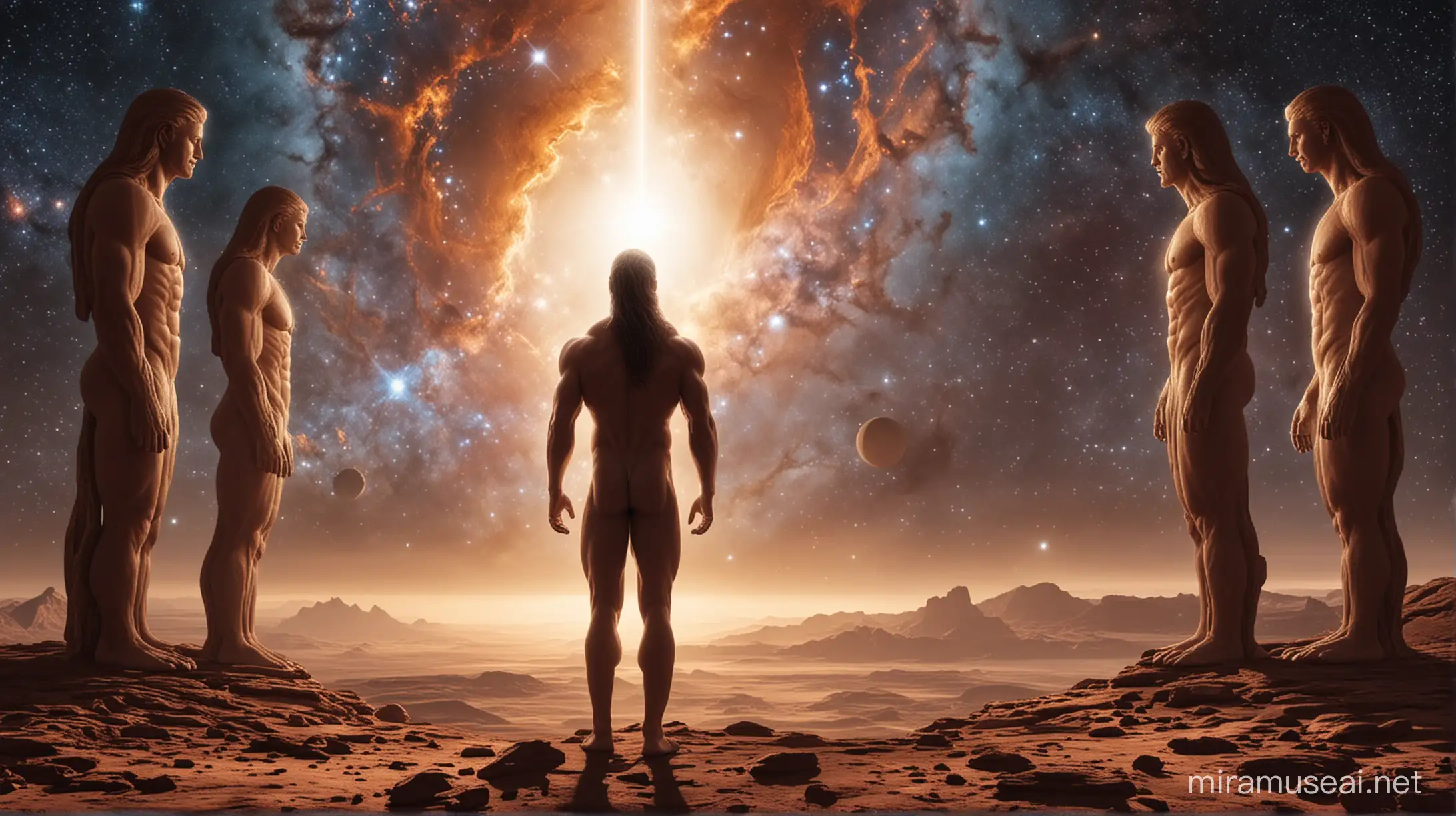 "Unveiling the Cosmic Origins: Were Our Gods Visitors from Another World?"




