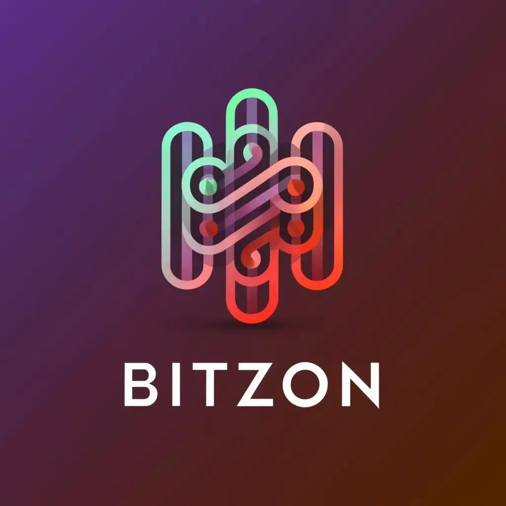 a logo design,with the text 'BITZON', main symbol:Cryptocurrency Exchange Earnings Freedom,complex,be used in Technology industry,clear background
