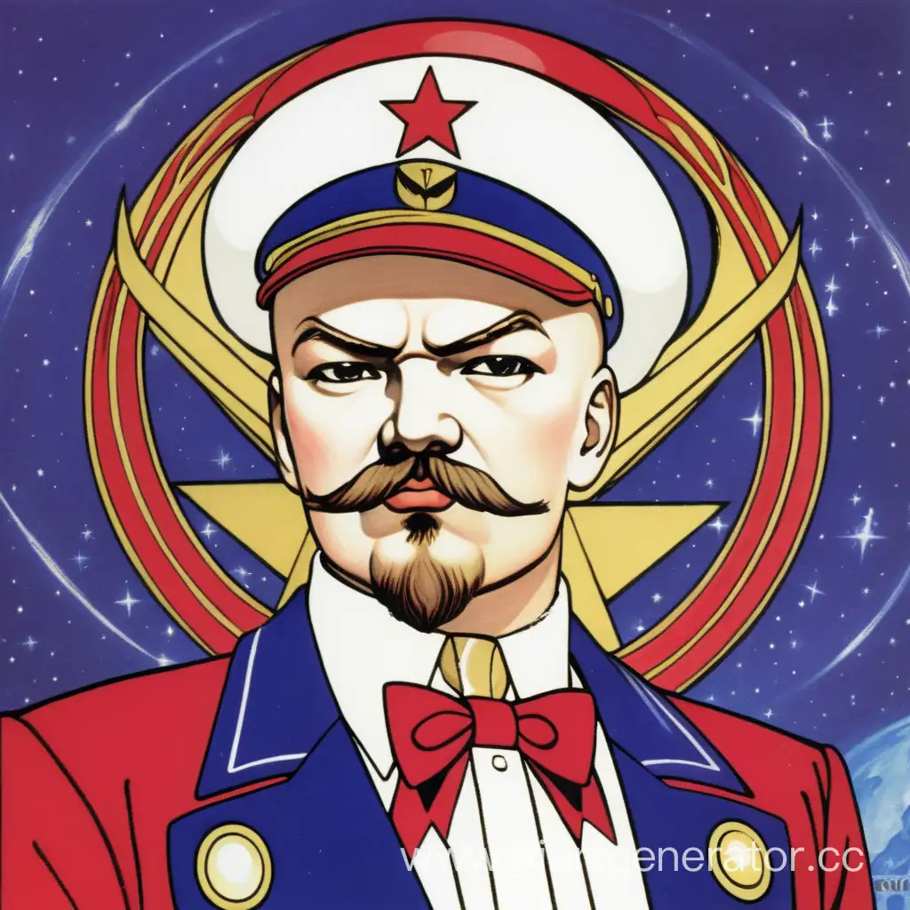 Vladimir-Ilyich-Lenin-Transforming-in-Sailor-Moon-Costume