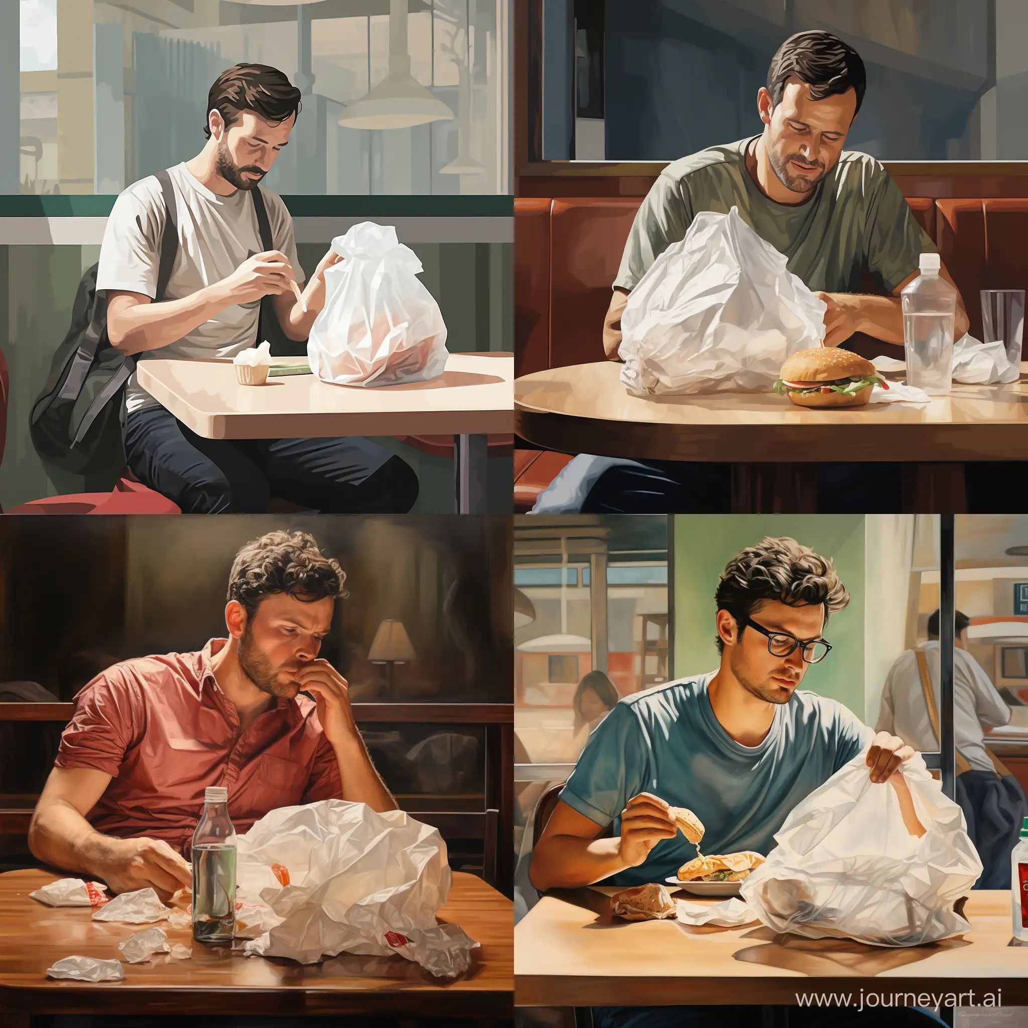 Surprising-Encounter-Plastic-Bag-in-Place-of-a-Classic-Hamburger