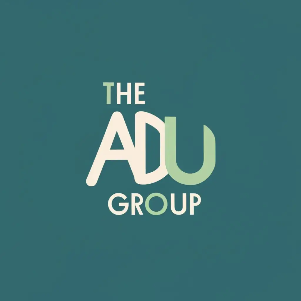 logo, Abstract , with the text "The ADU group", typography, be used in Home Family industry